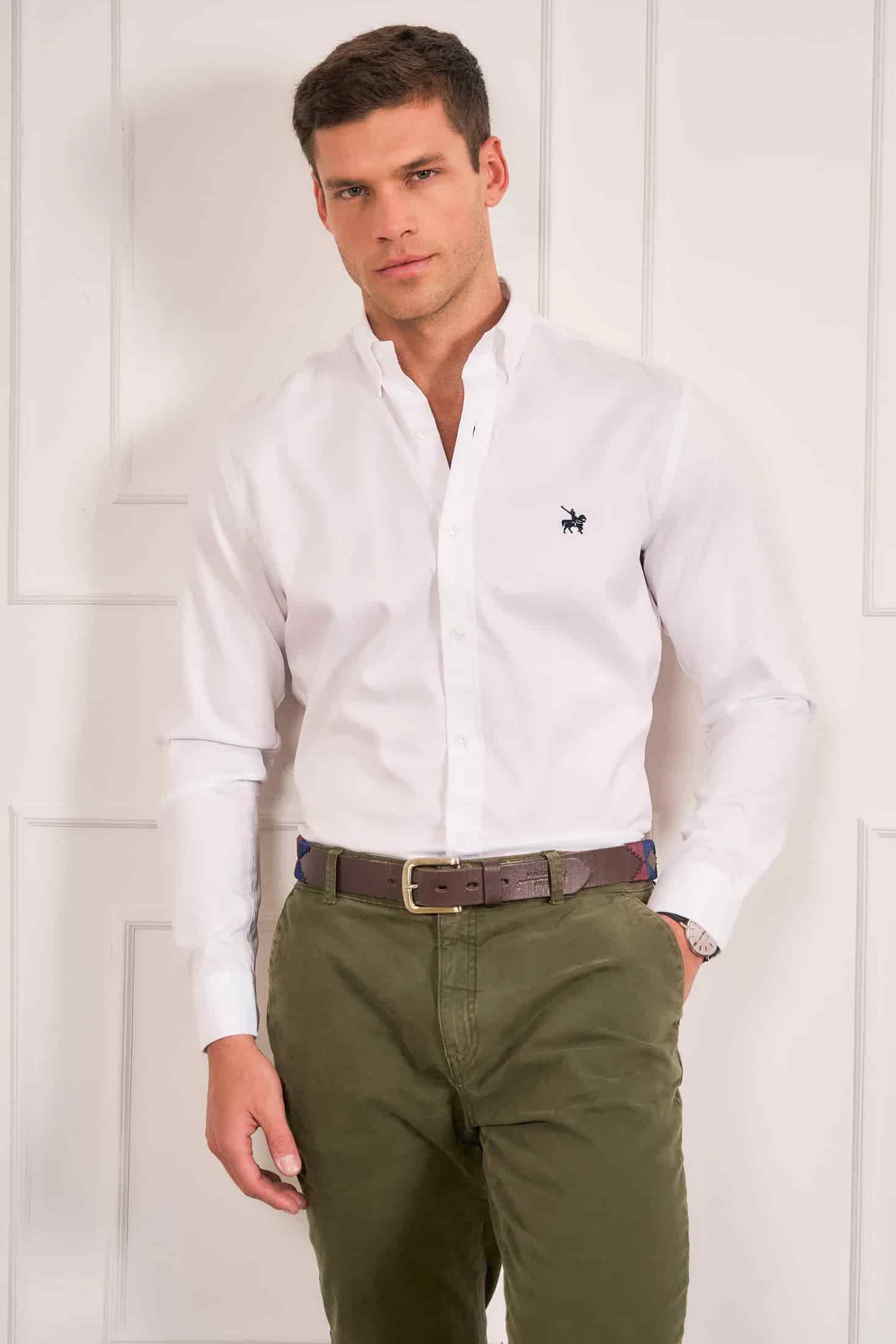Camisa Oxford Hombre No Iron Blanca - miniatura 4