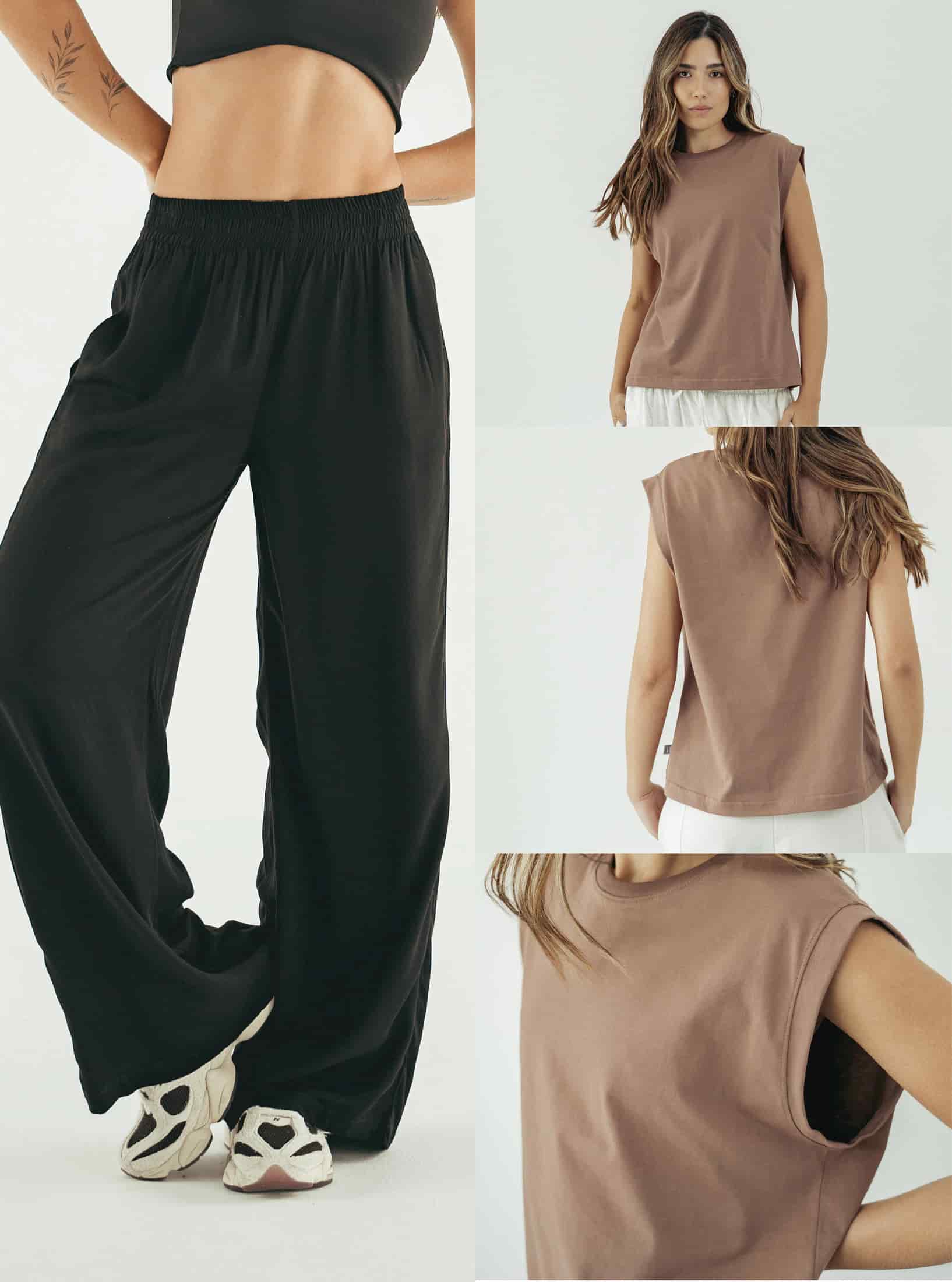 Pack Palazzo Black + Muscle Tee - miniatura 3