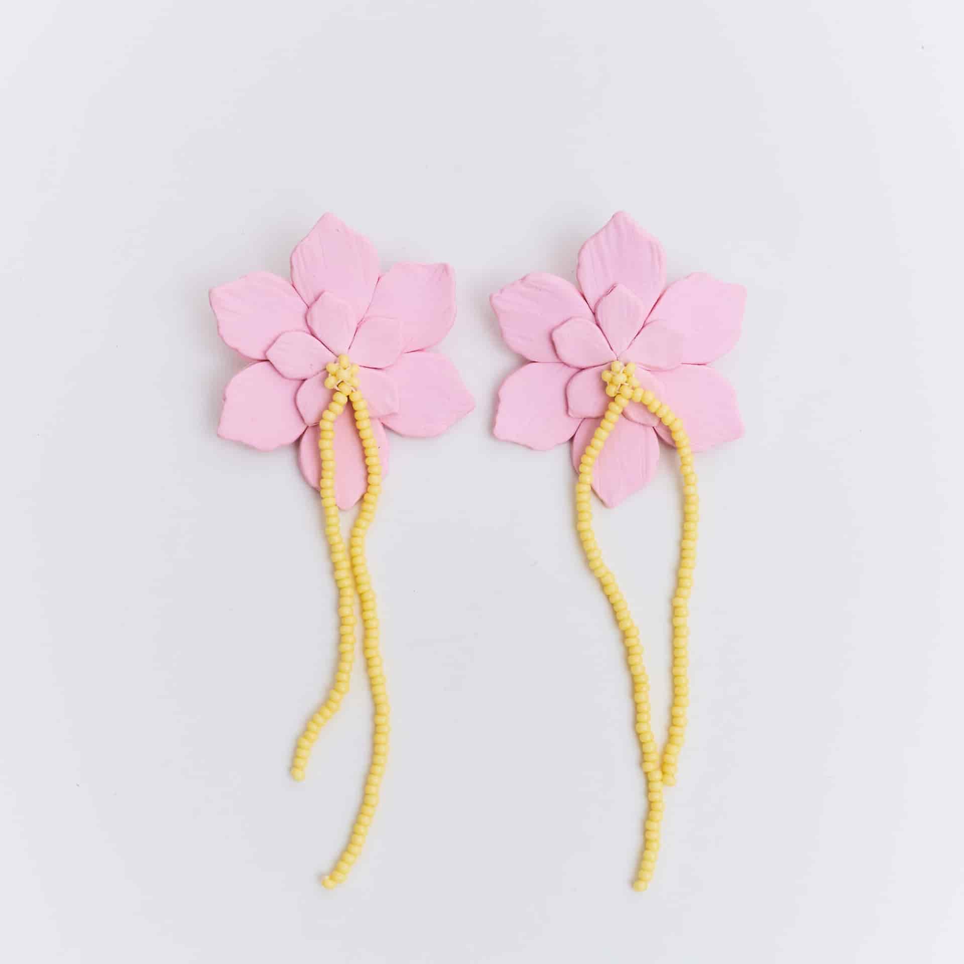 Aretes Flor de Ocobo Maxi - miniatura 3