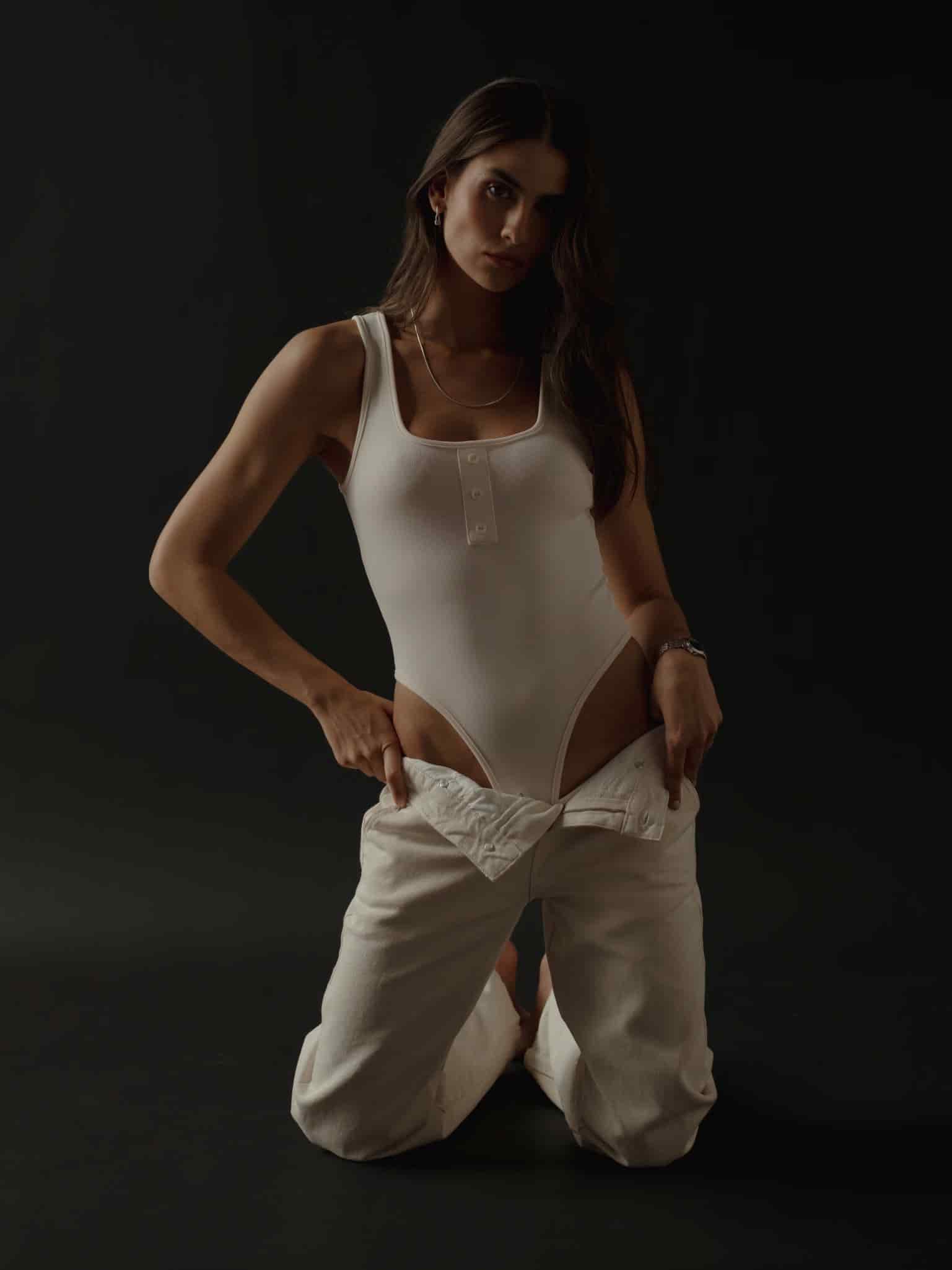 HALF BUTTON BODY - SOFT WHITE - miniatura 11