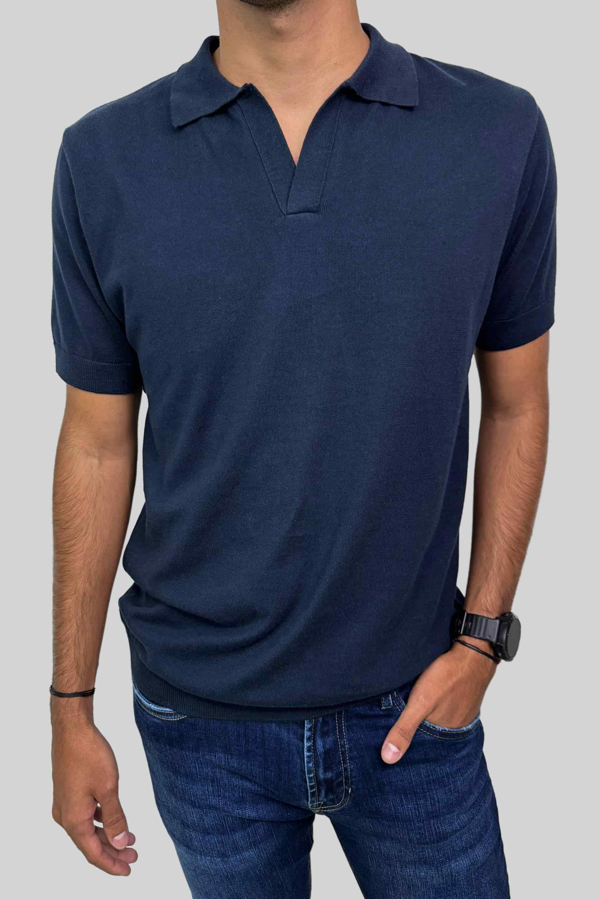 POLO TEJIDA NAVY - miniatura 3