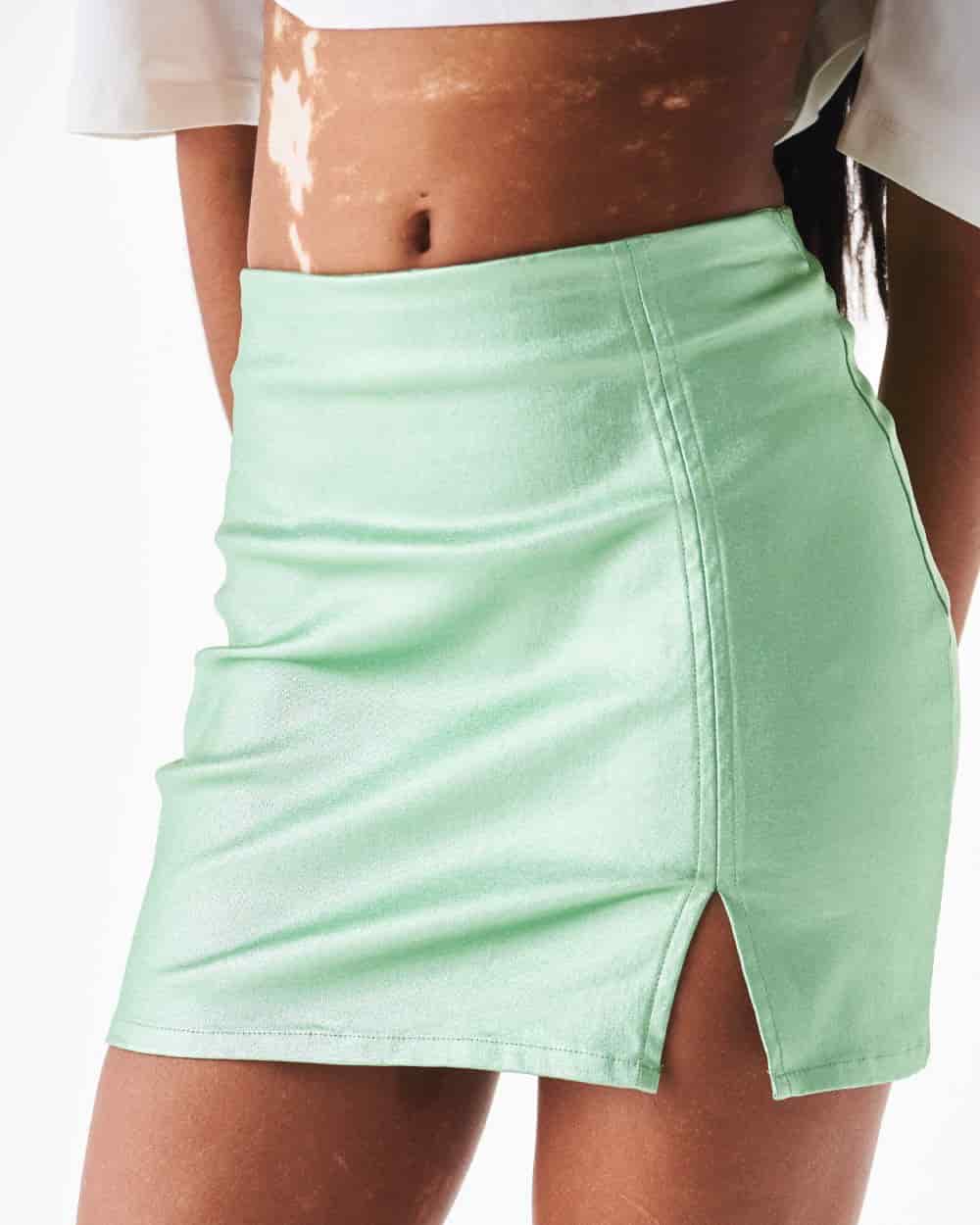 MINI SKIRT METALLIC MINT - miniatura 1
