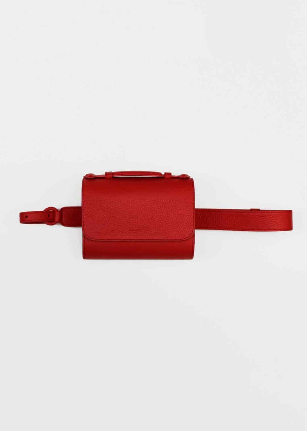 Canvas Belt bag - Bright Red (3 in 1 convertible) - miniatura 2