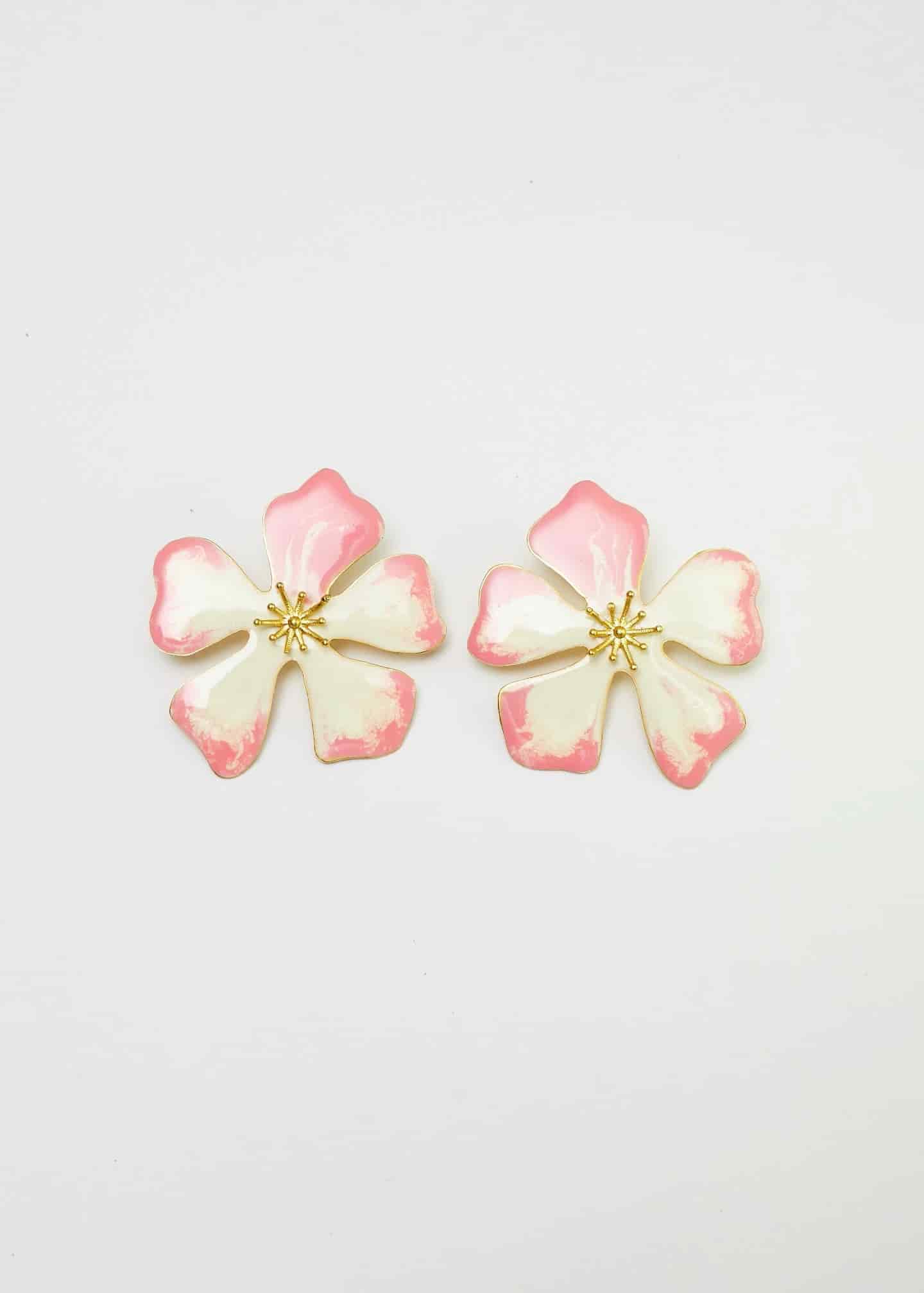 Aretes Aurora Maxi rosa swirl - miniatura 1