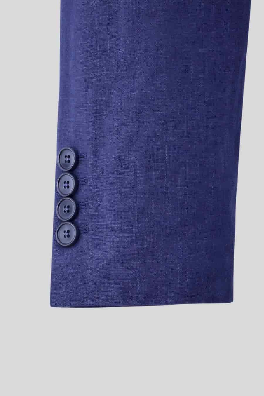 Men's mixed fabric navy vittorio set - miniatura 6