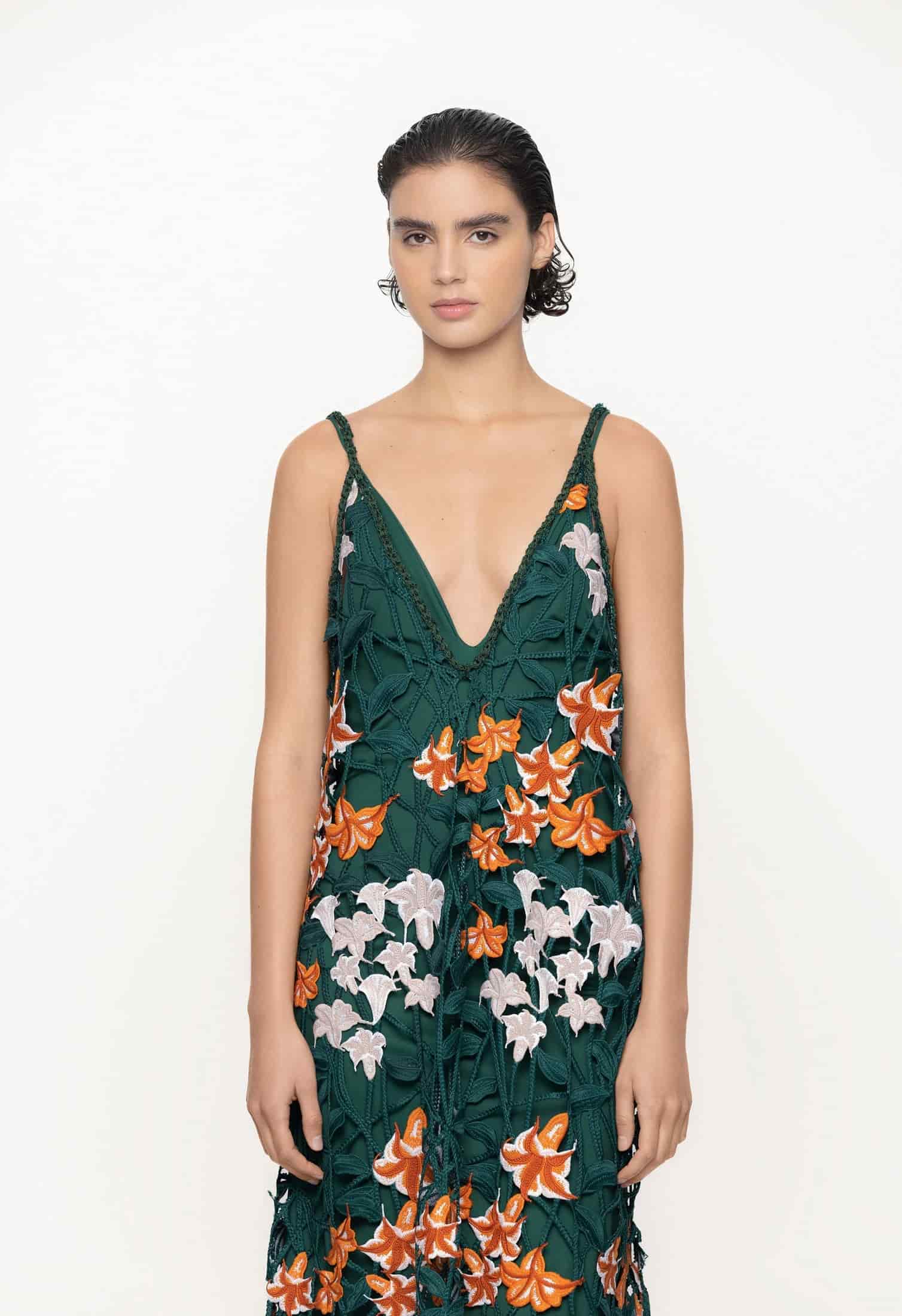 Hierbaluisa Sabanero Nocturno Crochet Maxi Dress - miniatura 3