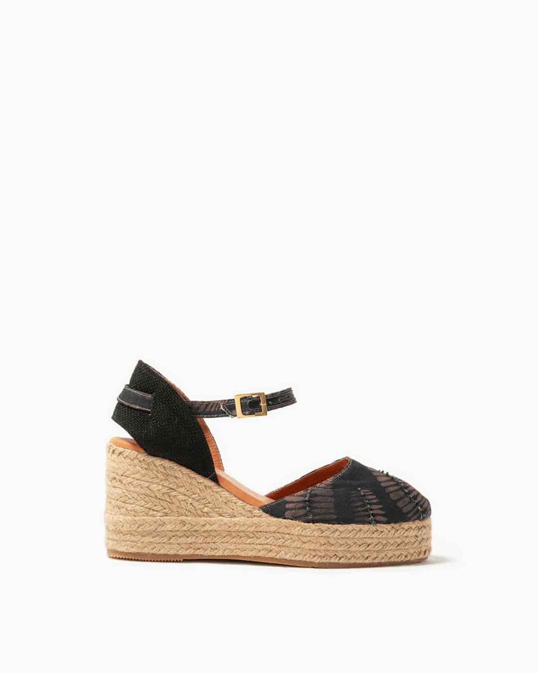 Silvia Cobos Palmar Espadrille Negro - miniatura 2