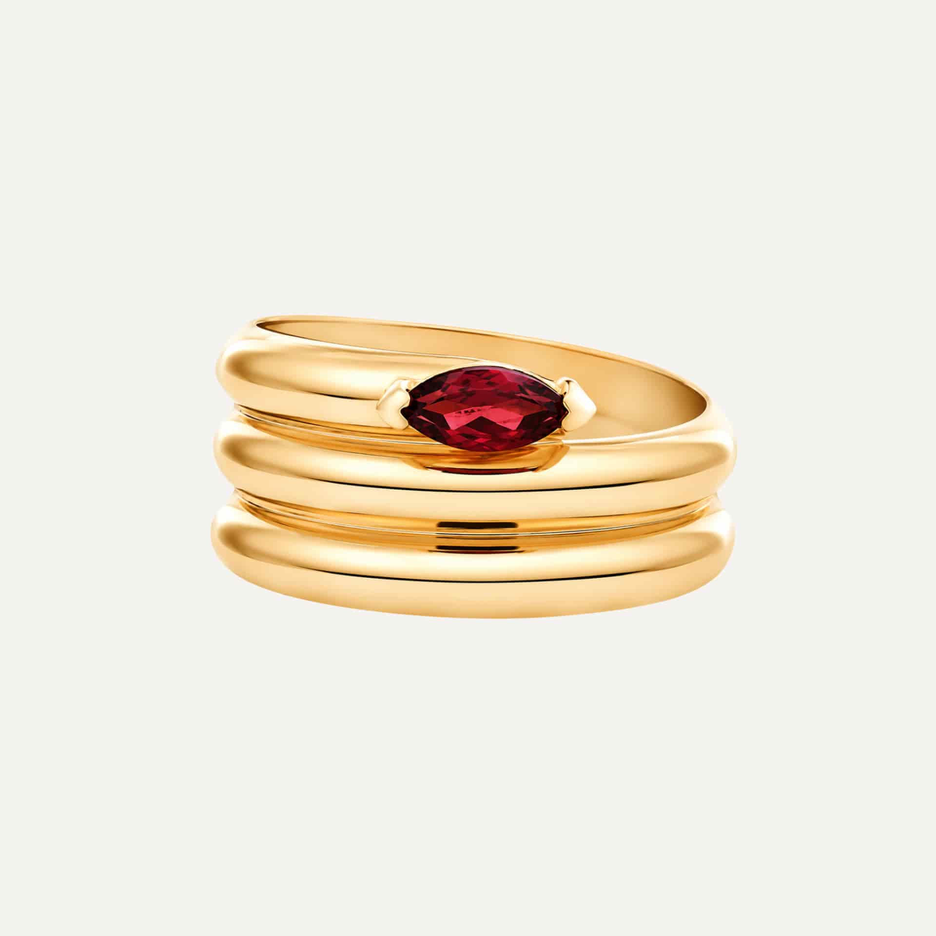 Anillo Twisted Marquise - miniatura 1