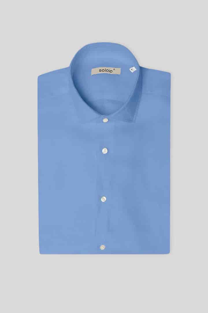 Men's linen shirt vista blue - miniatura 3