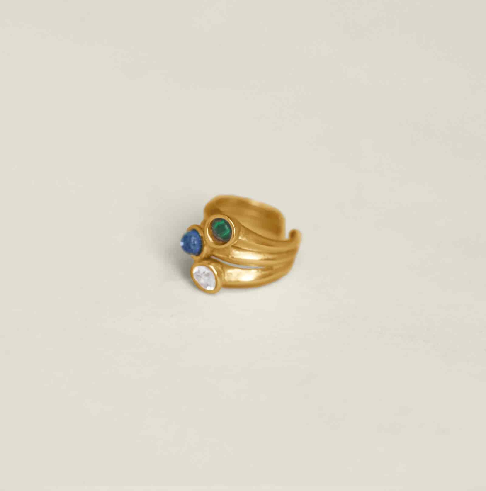Anya Ear Cuff Ring Gold - miniatura 2