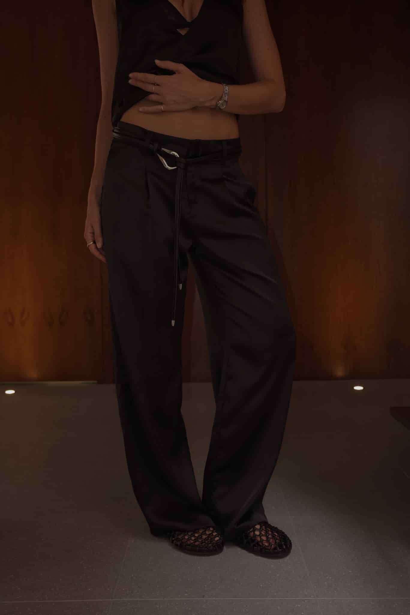 NOT SO MODEST TROUSER - BLACK - miniatura 3