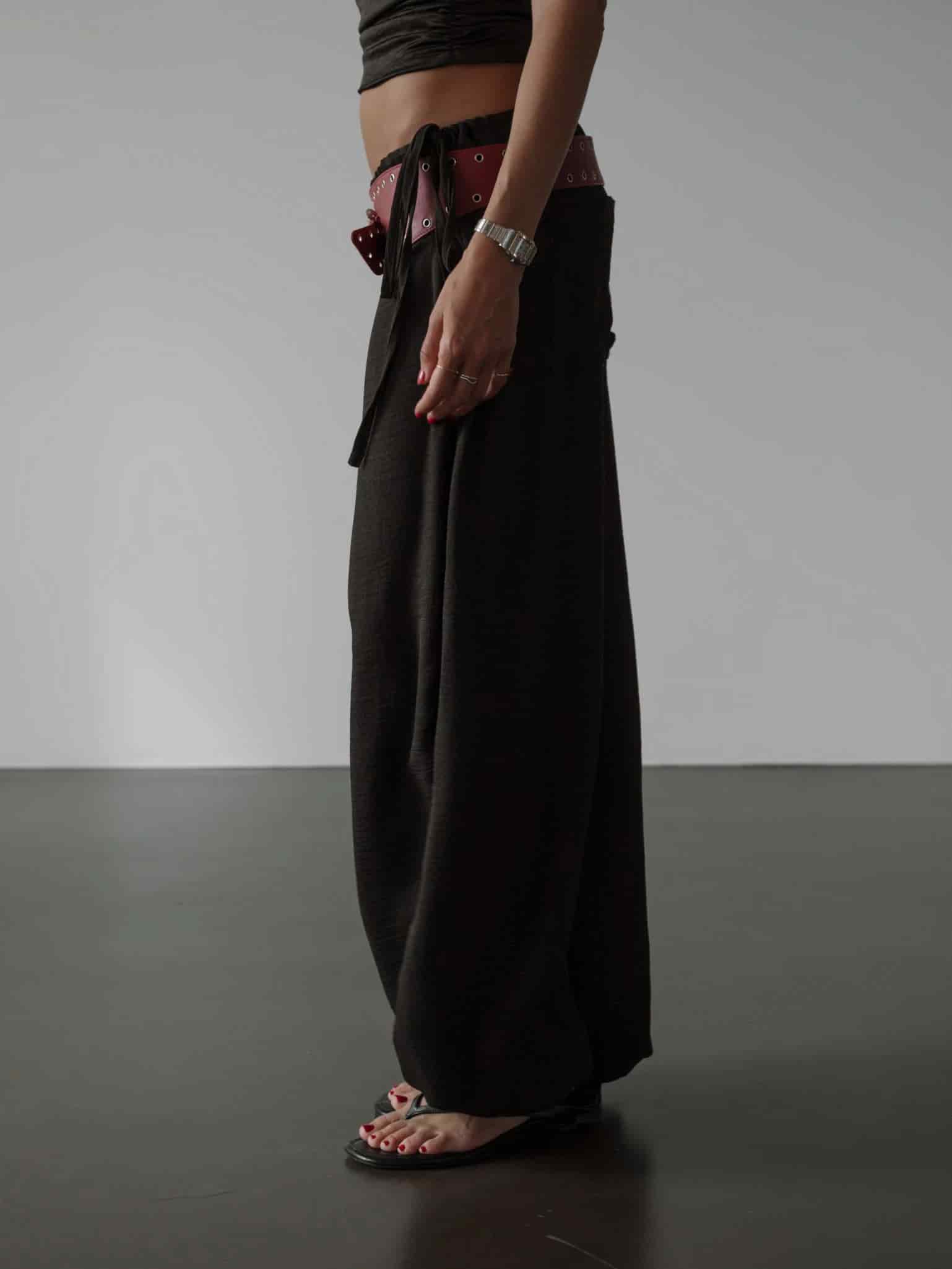 BREEZY SLOUCHY PANTS - BLACK - miniatura 11