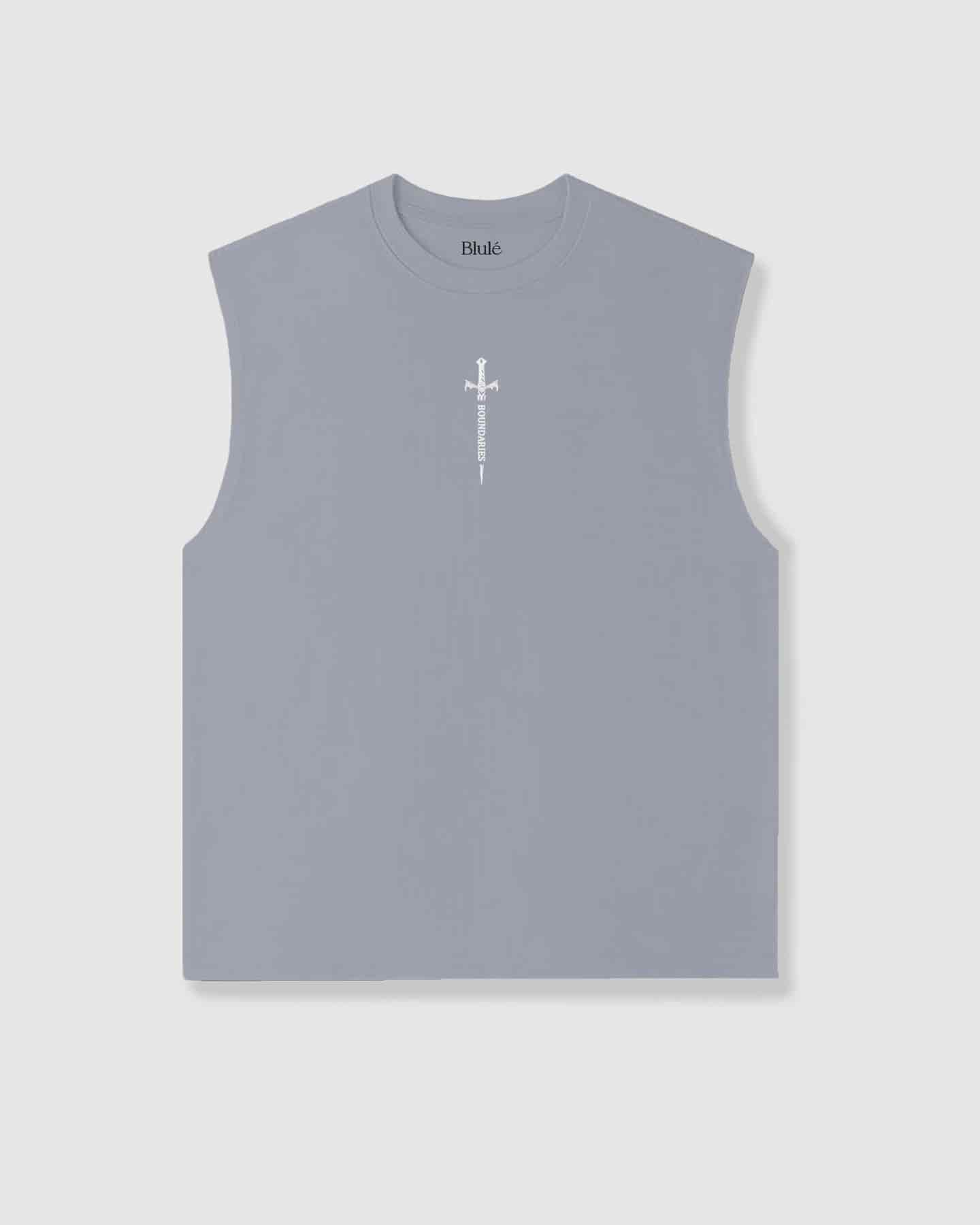 Oversized Sleeveless Boundaries Grey - miniatura 2