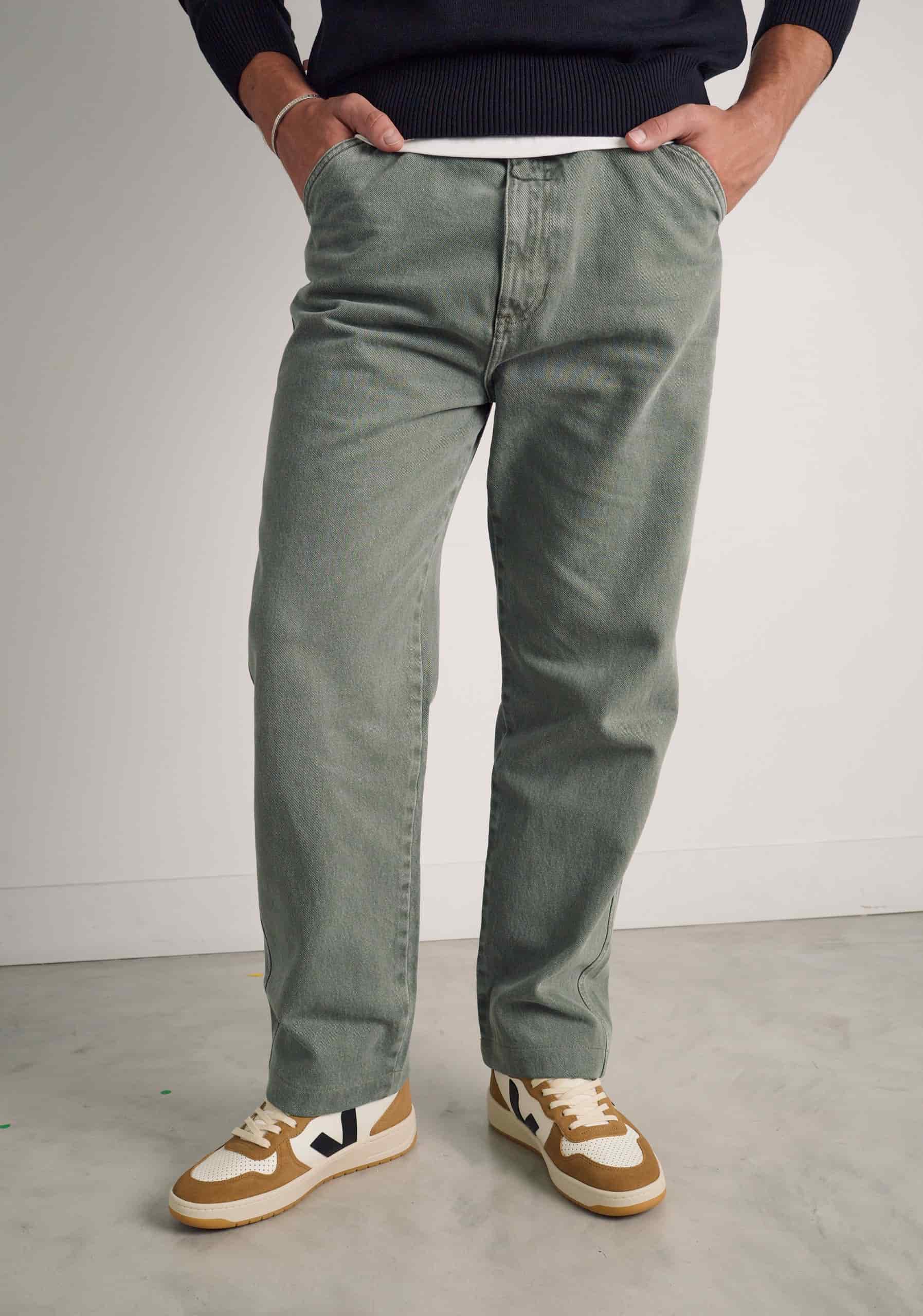 Pantalon H Dylan 5 Bols Verde - miniatura 4