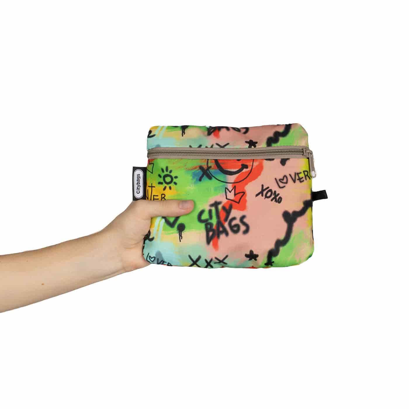 Canguro XL ULTRA Plegable Citybags Estampado Graffiti Multicolor - miniatura 2