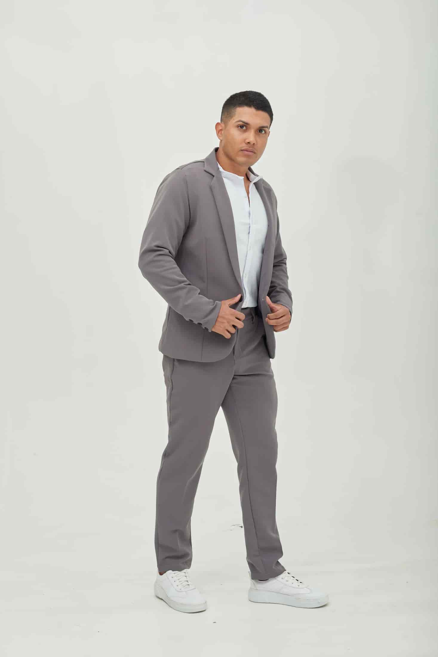 Pantalón Recto Gris plomo - miniatura 4