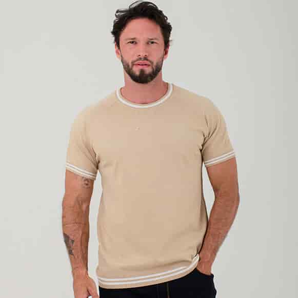 T-SHIRT MODA TEJIDO HOMBRE - miniatura 1