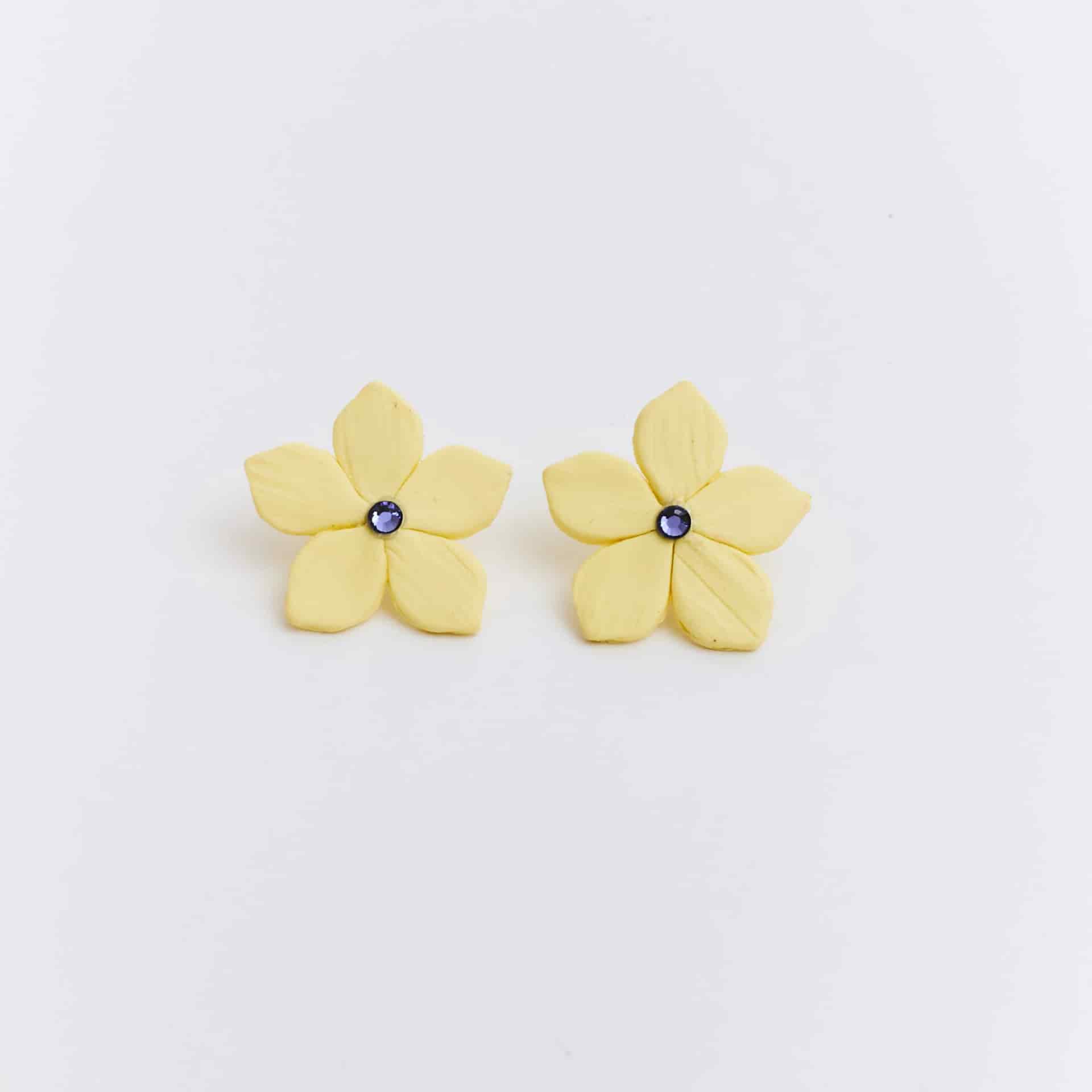 Aretes Flor de Ocobo Mini - miniatura 3