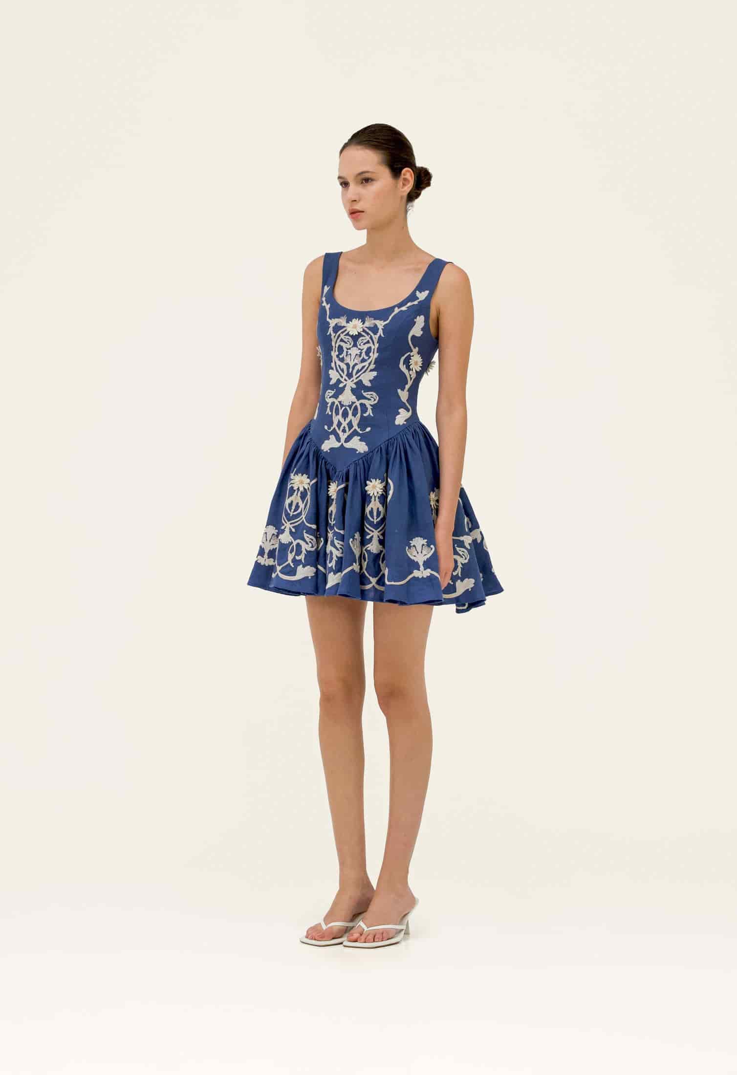 Pluma Ribbons Mini Dress - miniatura 3
