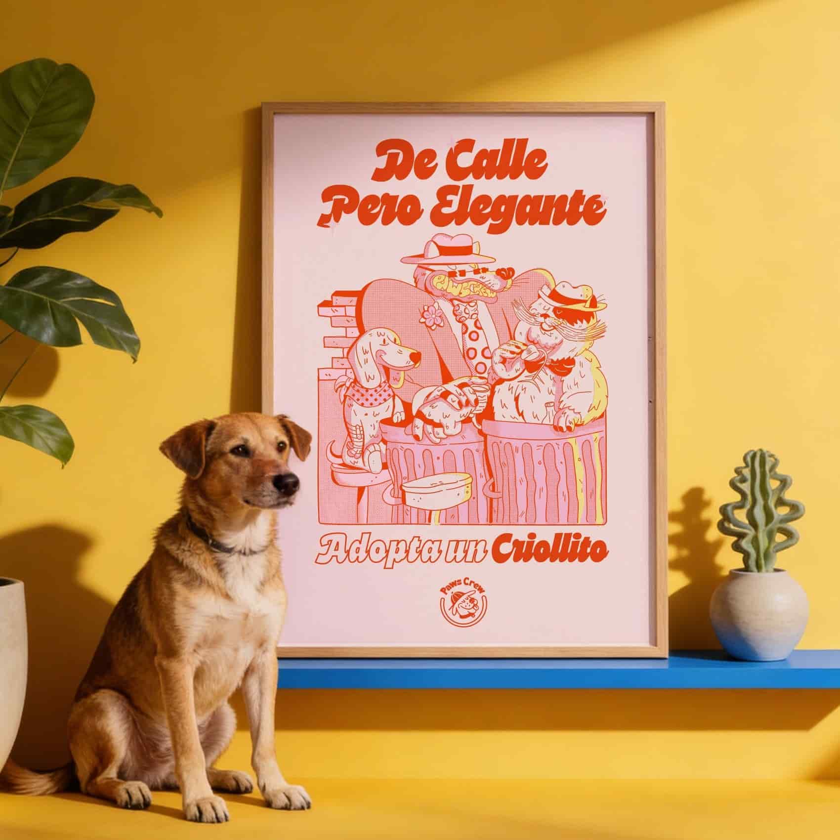 🐕❤️ Póster De Calle Pero Elegante - miniatura 1