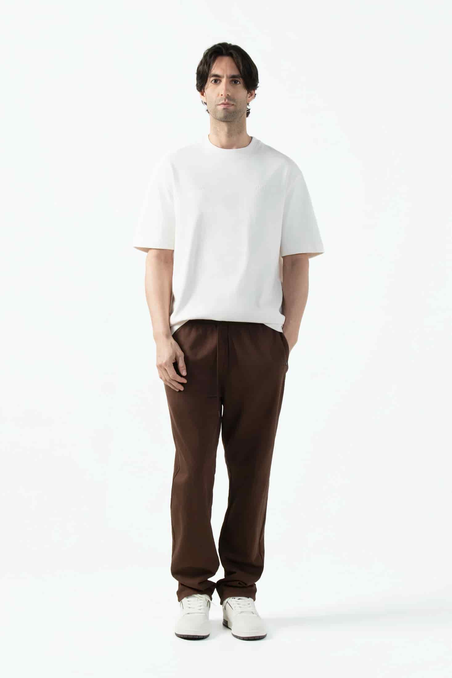 PANTALON SUDADERA COLOR SHAVED CHOCOLATE - miniatura 5