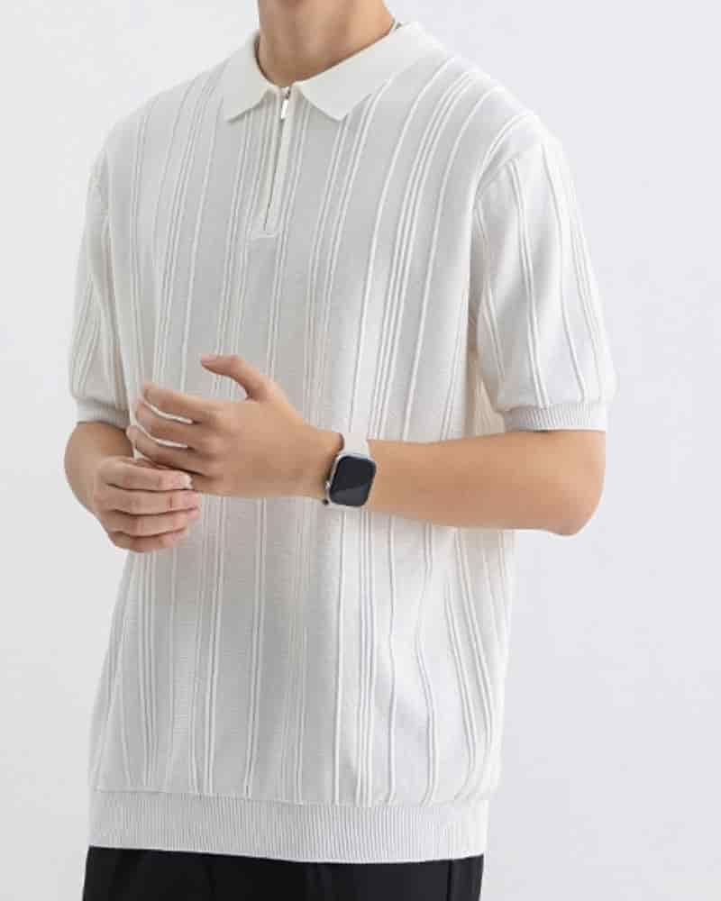 Signature Zip-Up Polo - miniatura 2