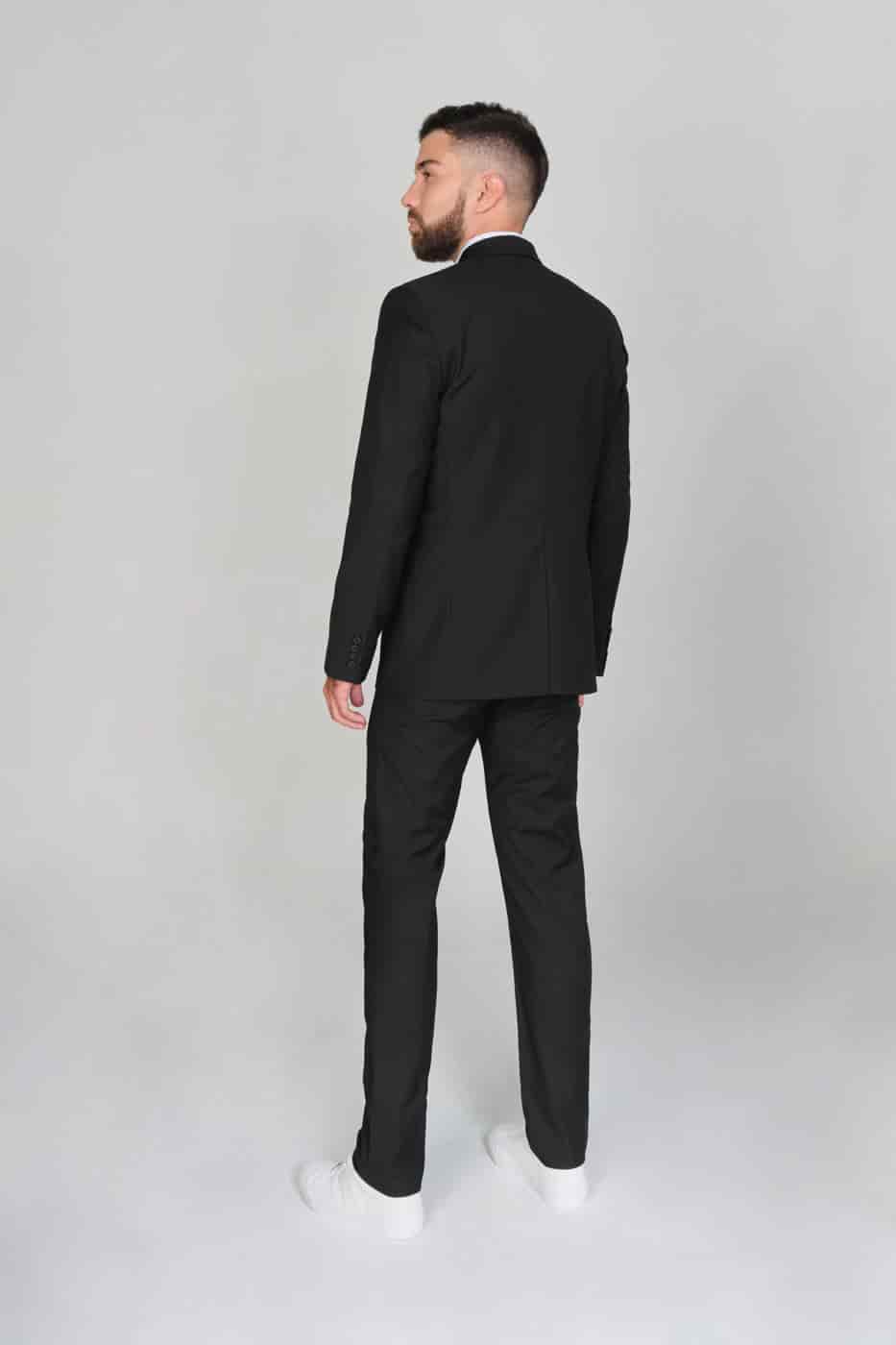 Traje Slim Fit Paño Negro - miniatura 4