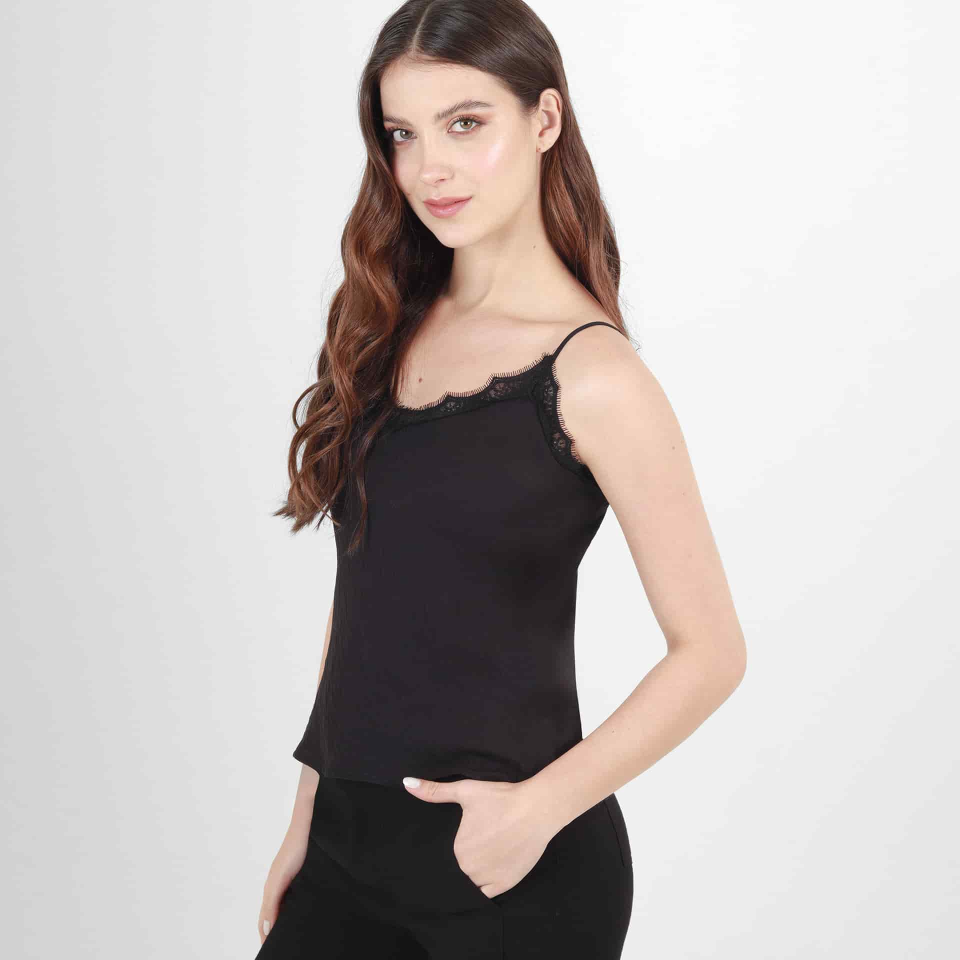 Blusa Cuello V Manga Tiras - miniatura 5
