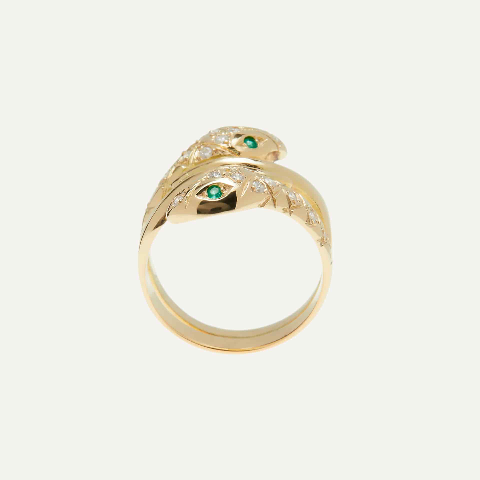 Anillo Doble Snake - miniatura 2