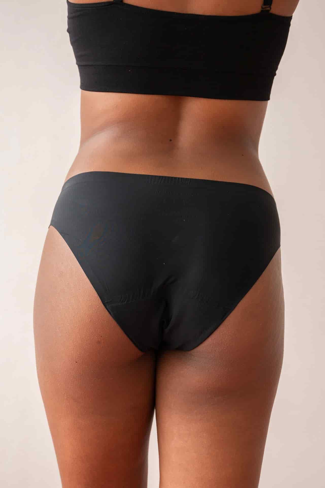 Calzones Menstruales  | Descaderado negro seamless - miniatura 6