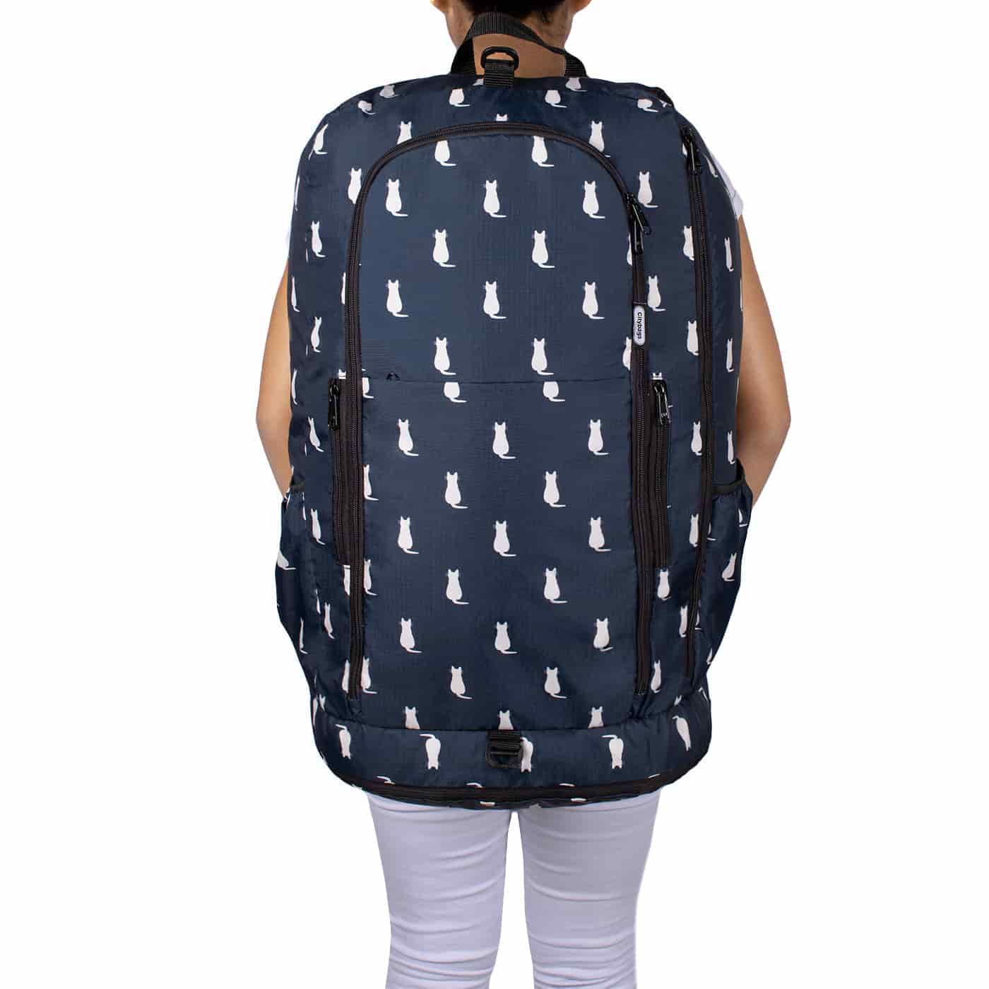 Morral Aventura ULTRA Plegable Estampado Gatos Citybags Multicolor - miniatura 5