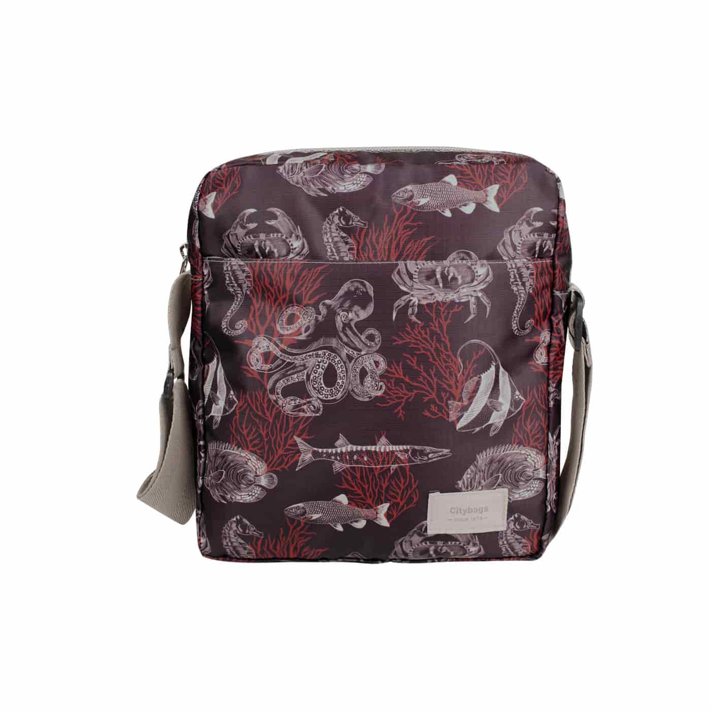 Bolso Manos libres Viajero Citybags Ultra Estampado Coral - miniatura 1