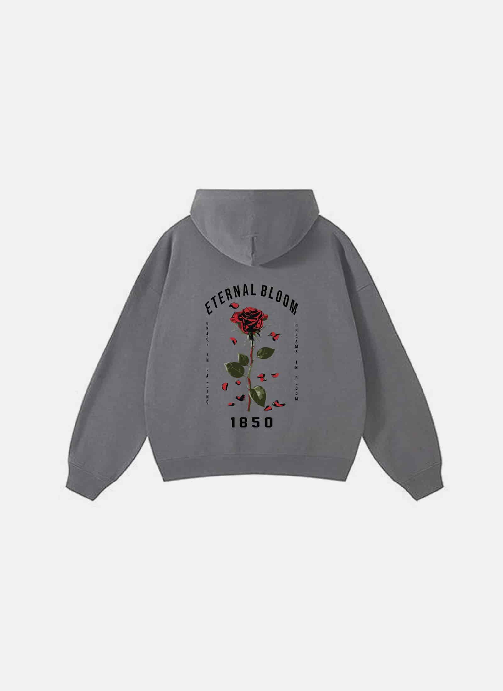 Eternal Bloom Hoodie Grey - miniatura 1