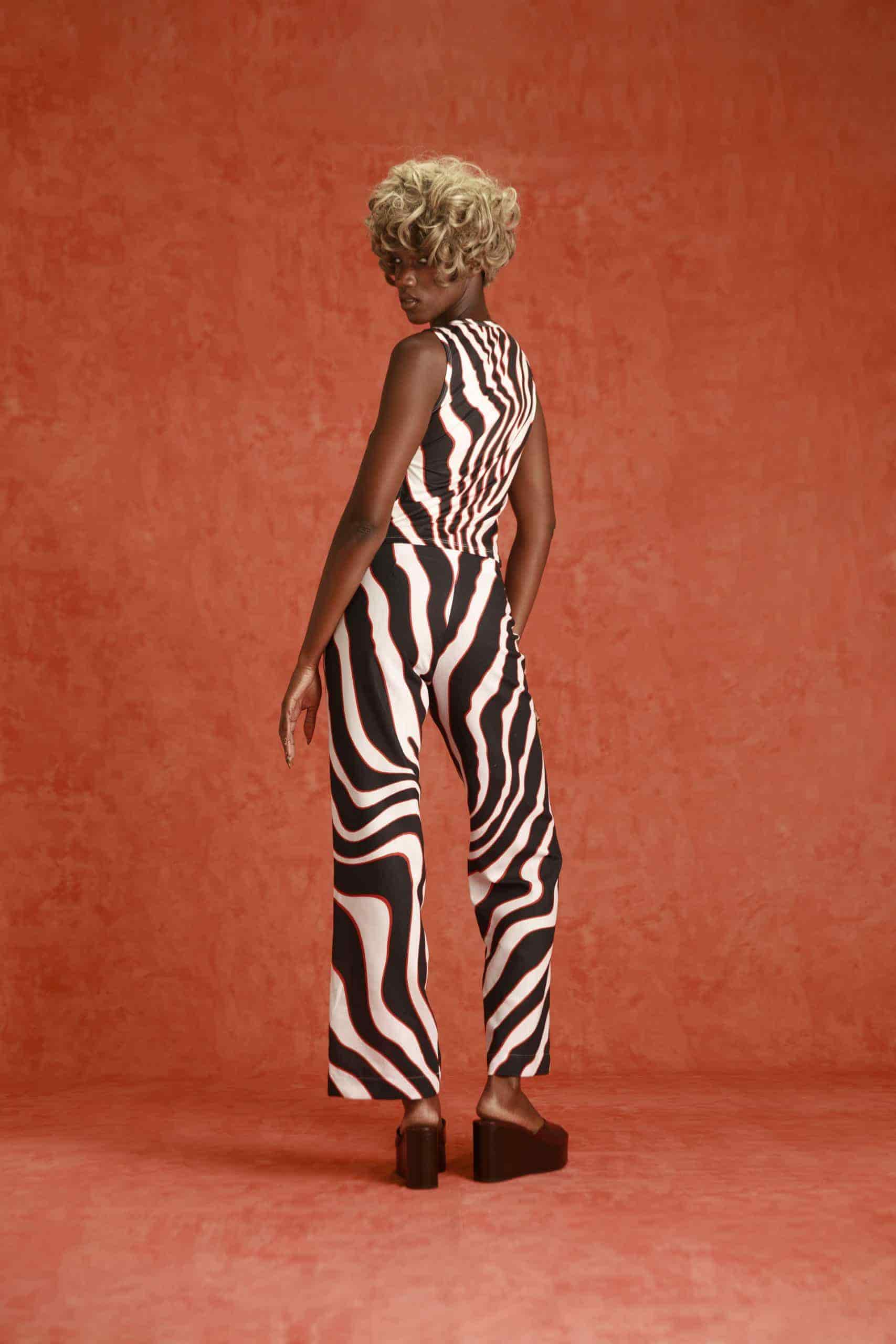 Roena Pants in Zebra - miniatura 2