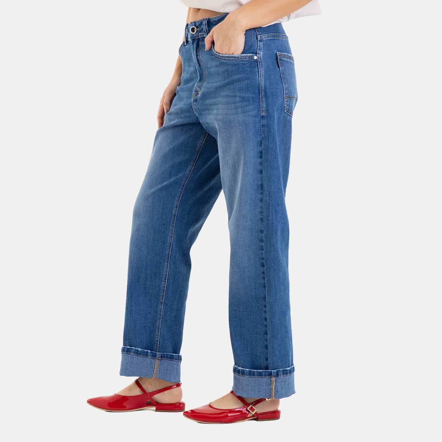 Straight Fit Jeans Mid Blue - miniatura 5