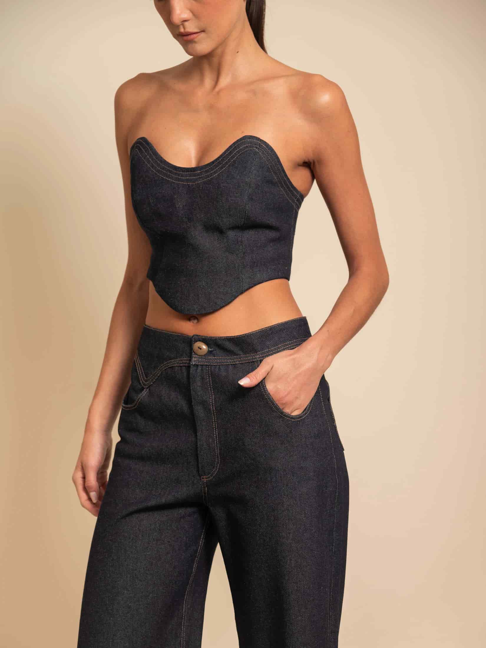MICAH TOP DARK BLUE - miniatura 2