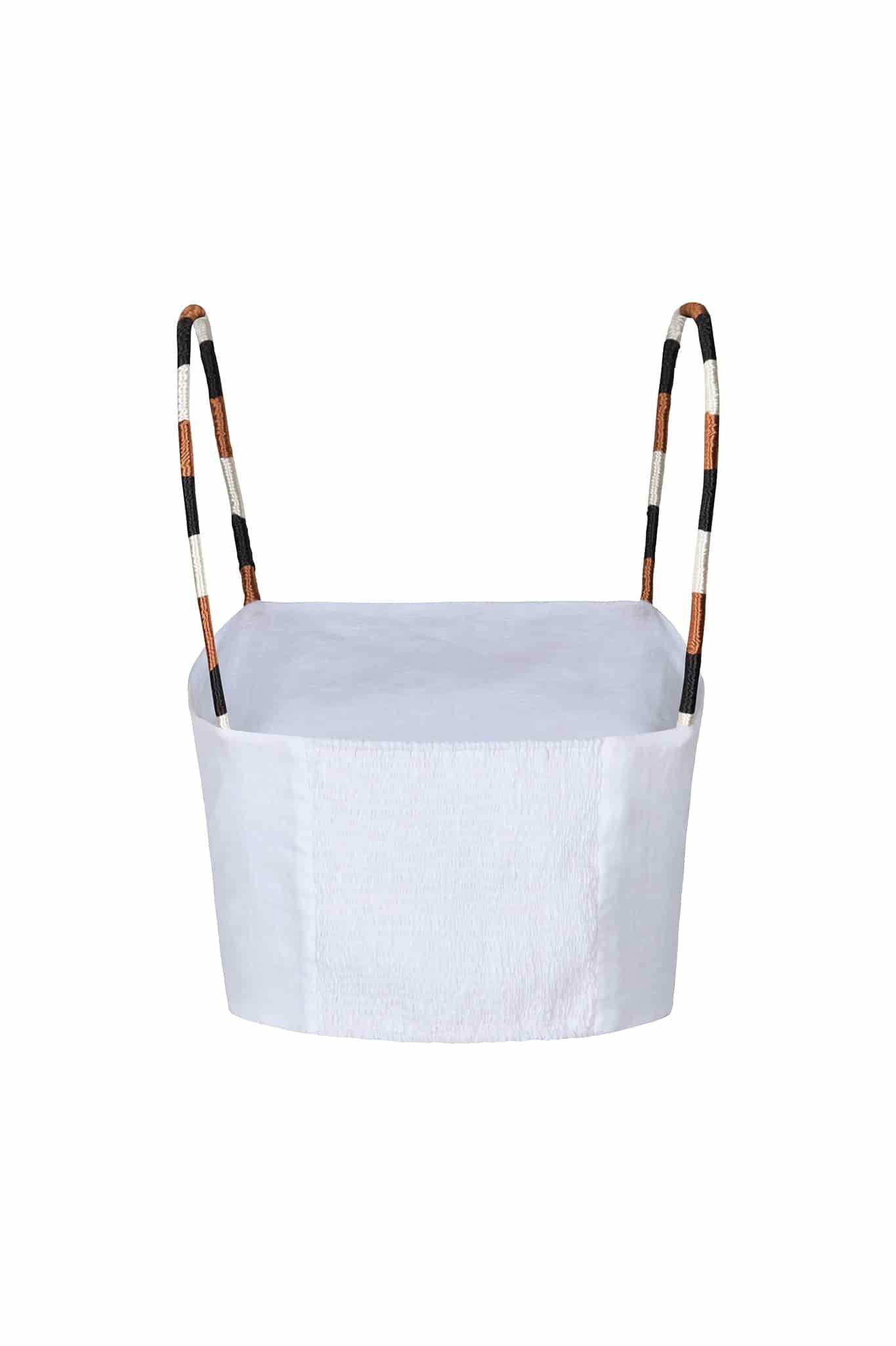 Guainia Linen Top / White Embroidered - miniatura 3