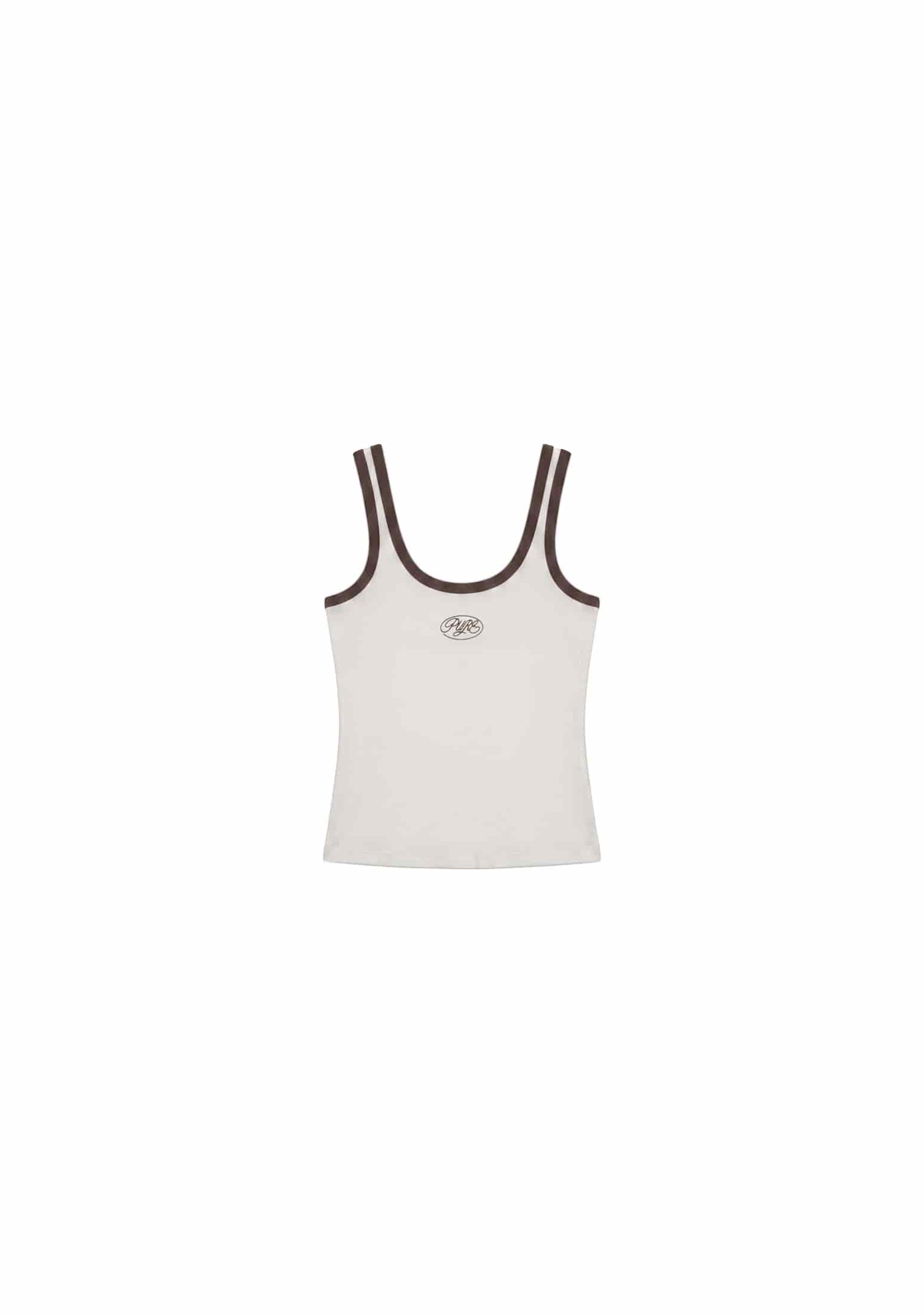 Across The Lines Ivory Tank Top - miniatura 1