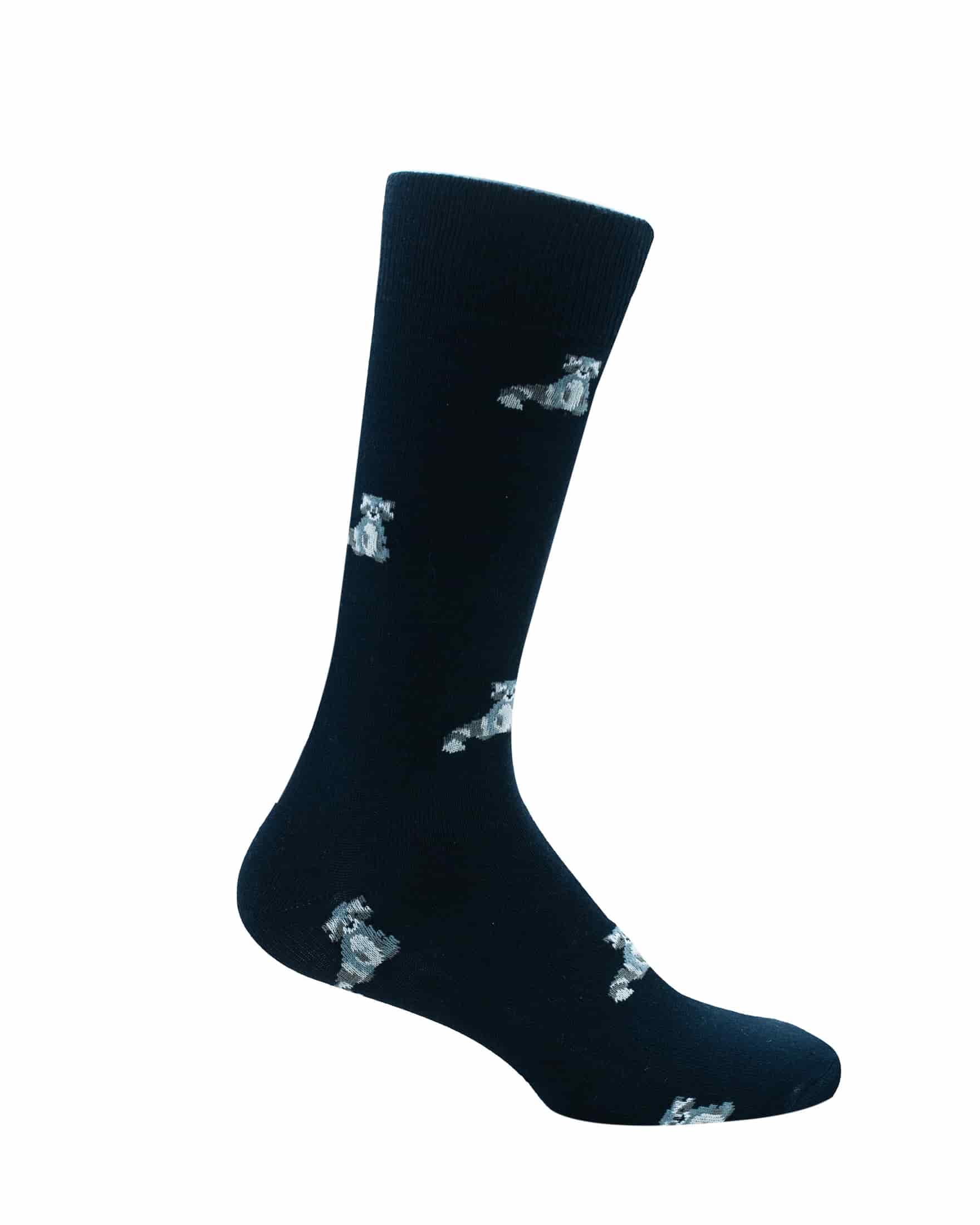 Medias Lazo Azul con Mapaches Grises - miniatura 1