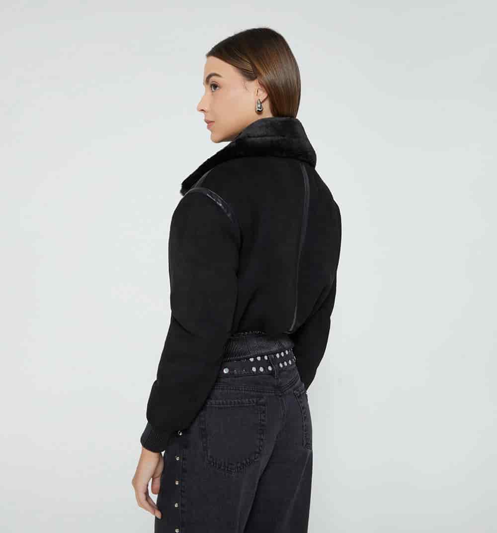 Chaqueta bomber con pelo interno - miniatura 4