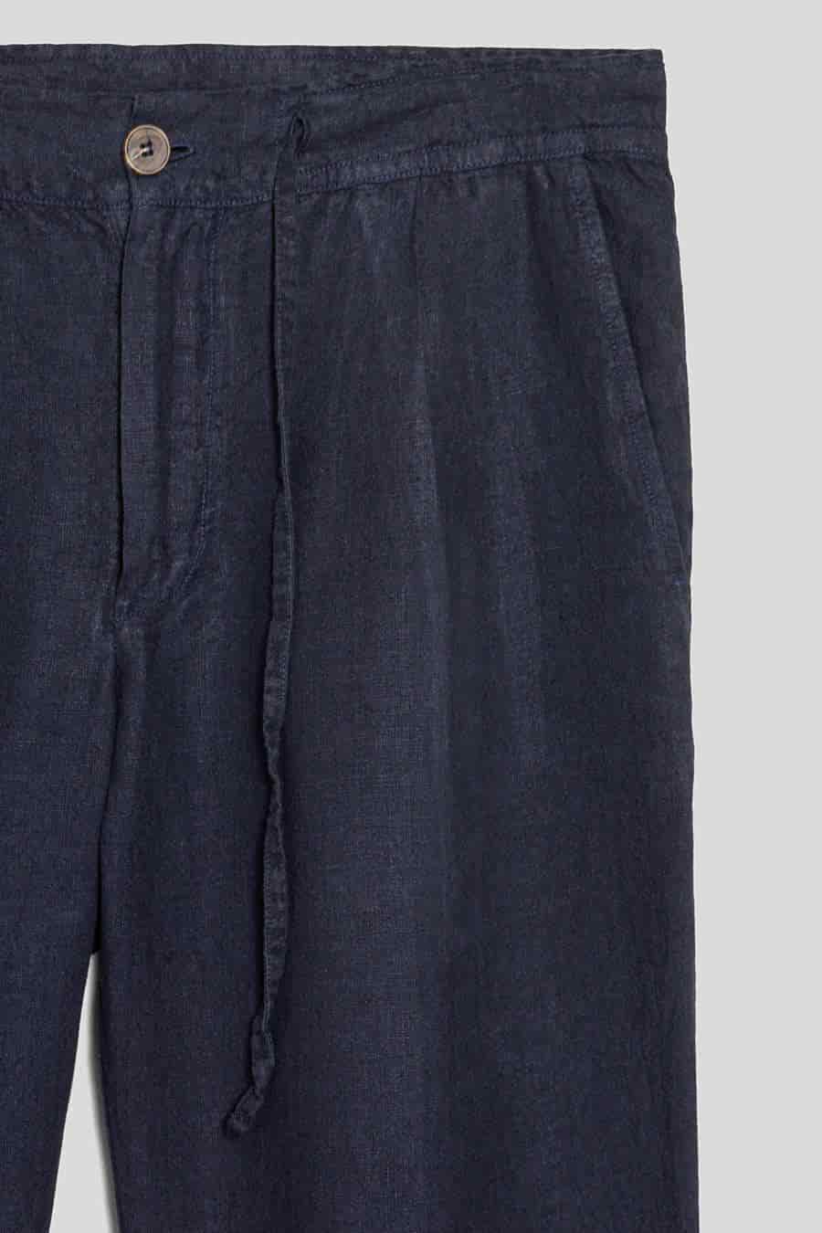Men's linen pants navy alex - miniatura 2