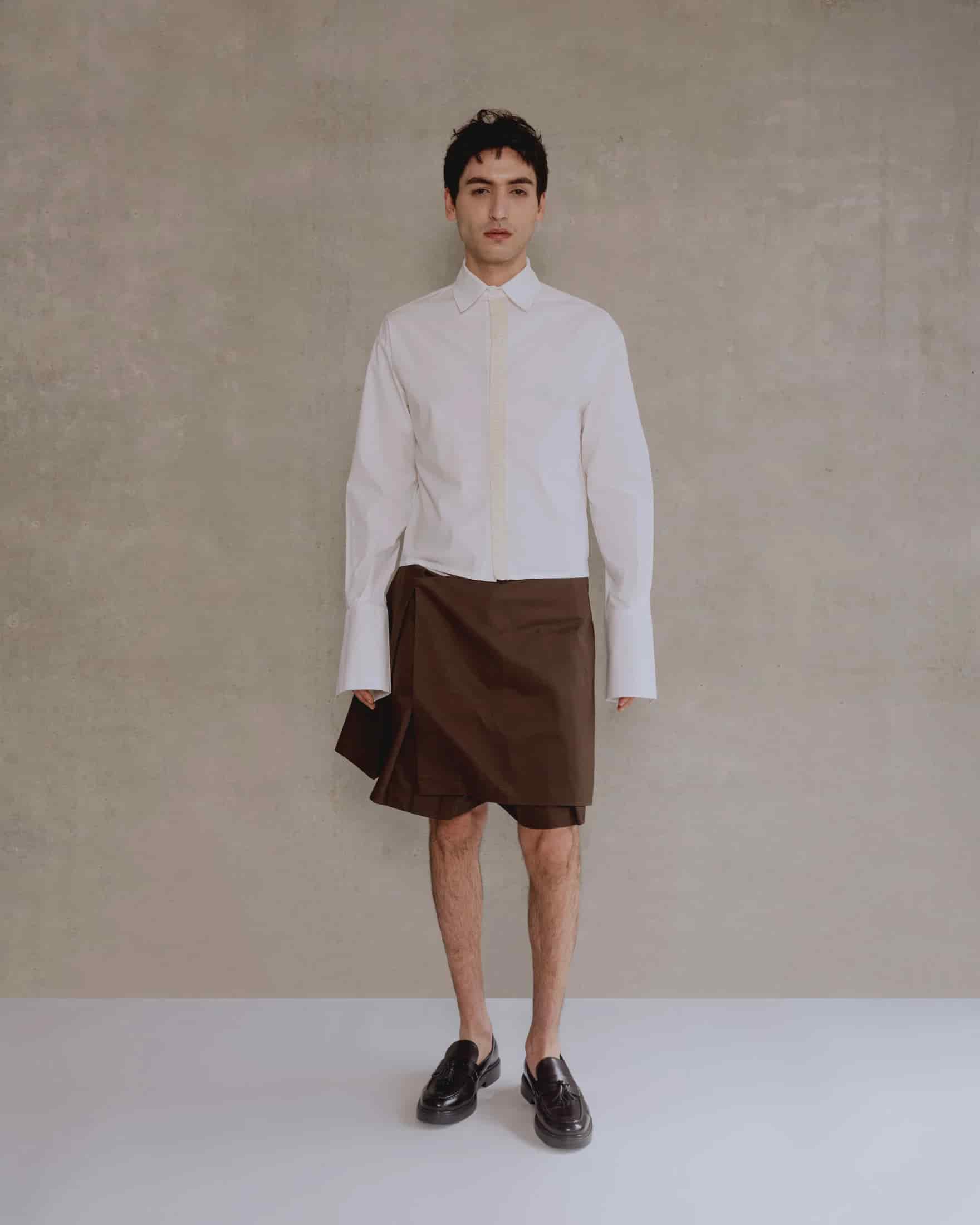 Brown Skirt Short Man - miniatura 7