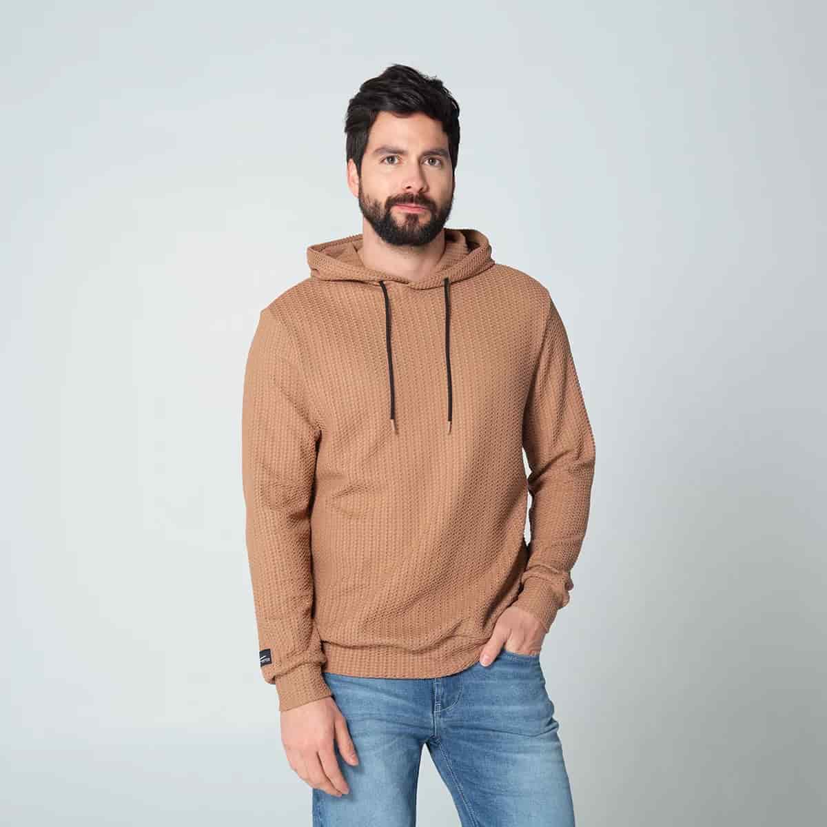 Buzo Hoddie Regular Moca - miniatura 1