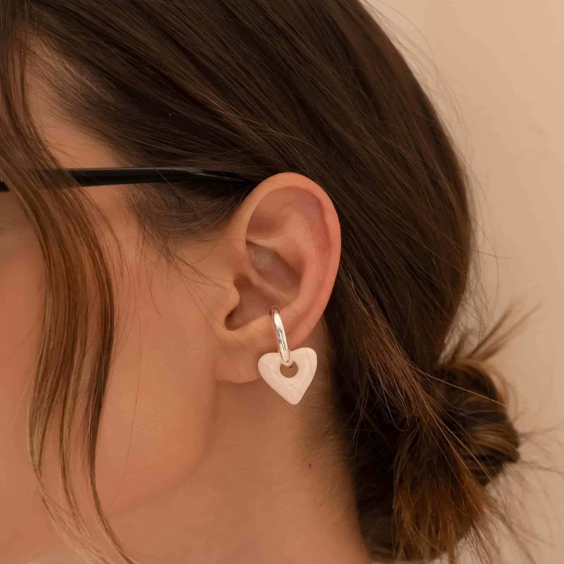 Earcuff 2 En 1 Maxi Corazón - miniatura 2