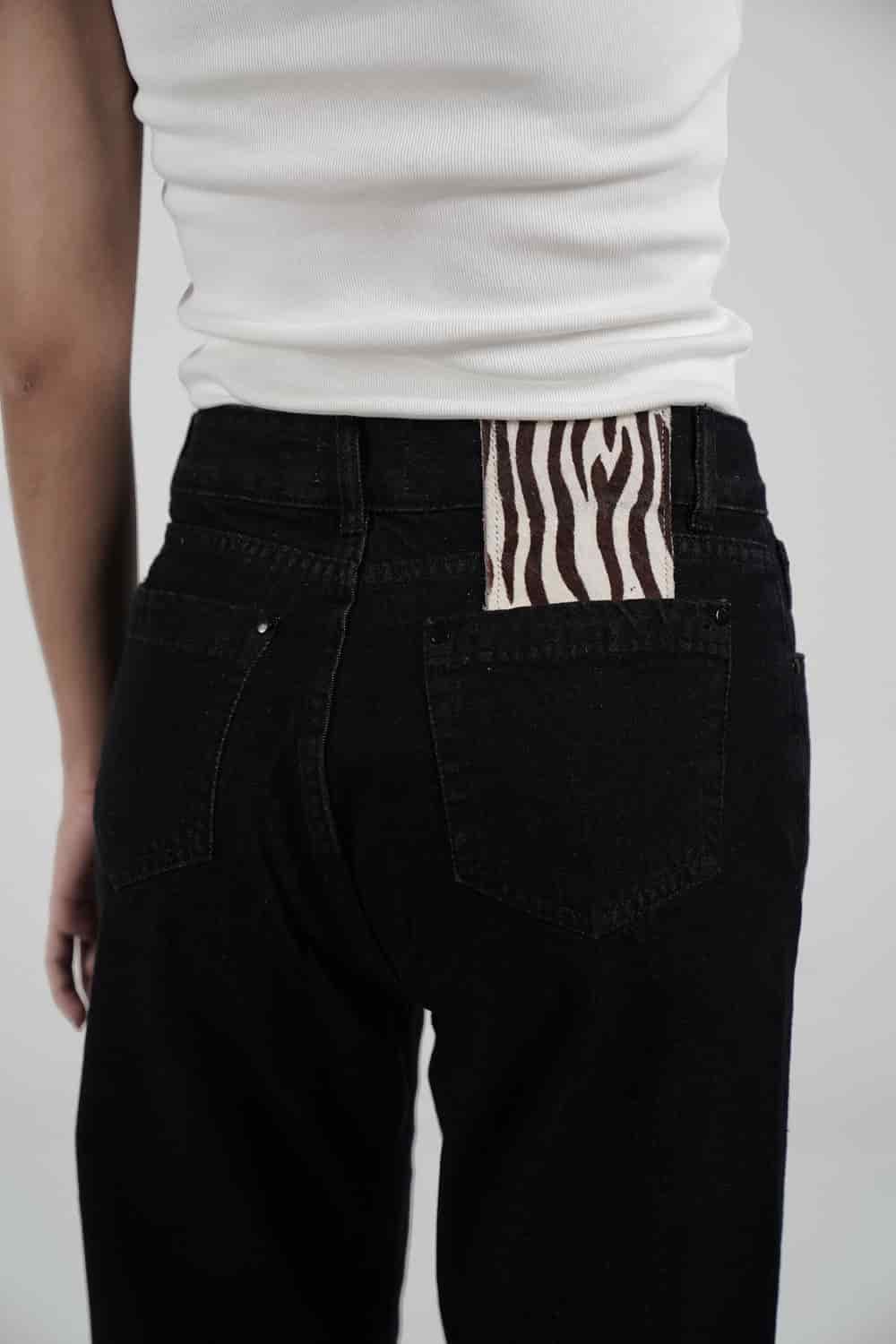 Black Vintage Chunky Jeans - miniatura 1