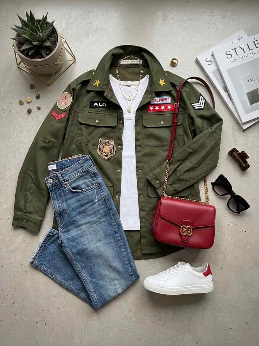 SOBRECAMISA MILITAR GIRL POWER - miniatura 4
