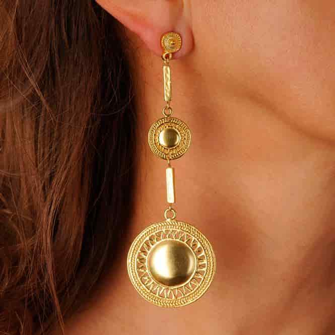 Arete Largo Pectoral Rayos - miniatura 2