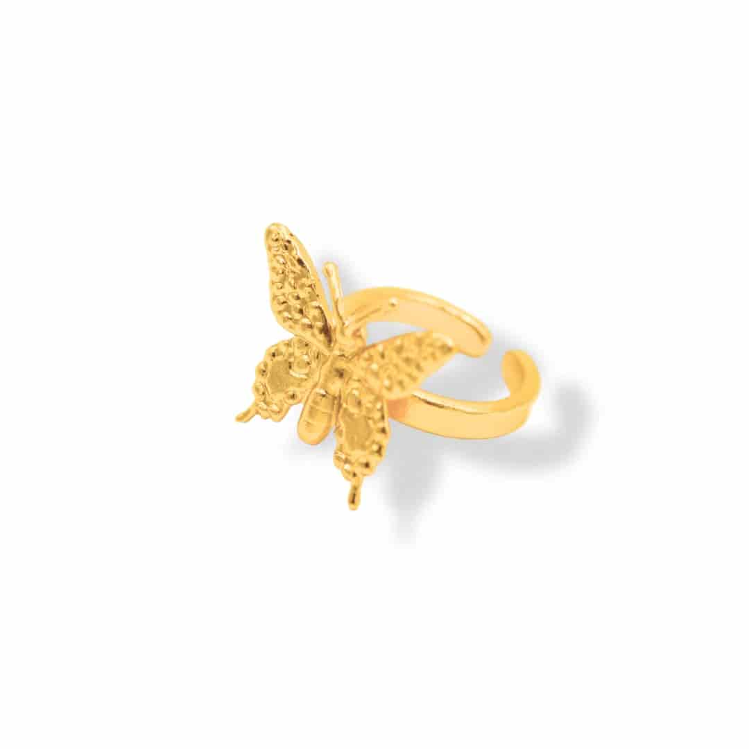 Anillo con mariposa mediana - miniatura 1