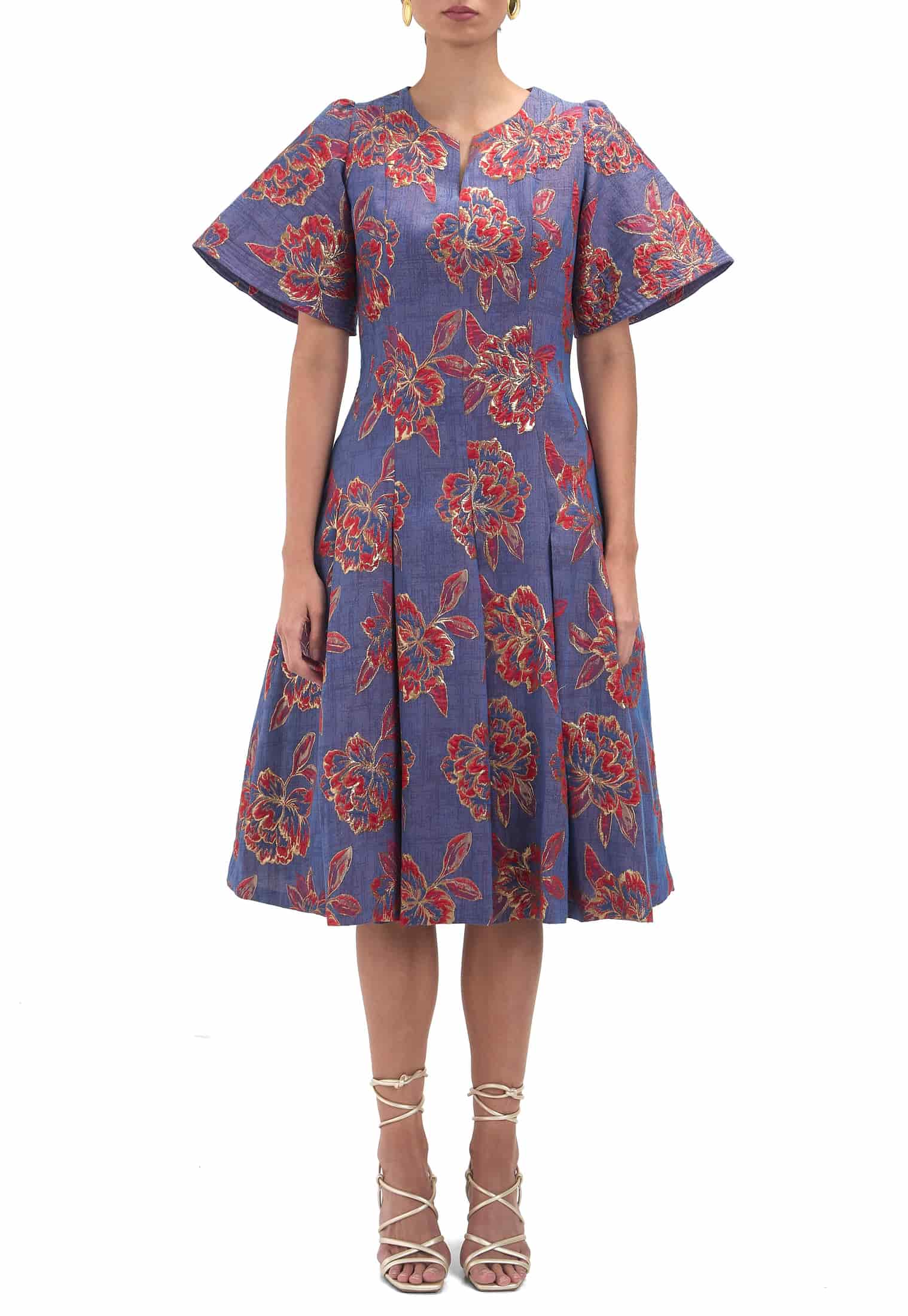 VESTIDO GOLDENBLUE JACQUARD - miniatura 1
