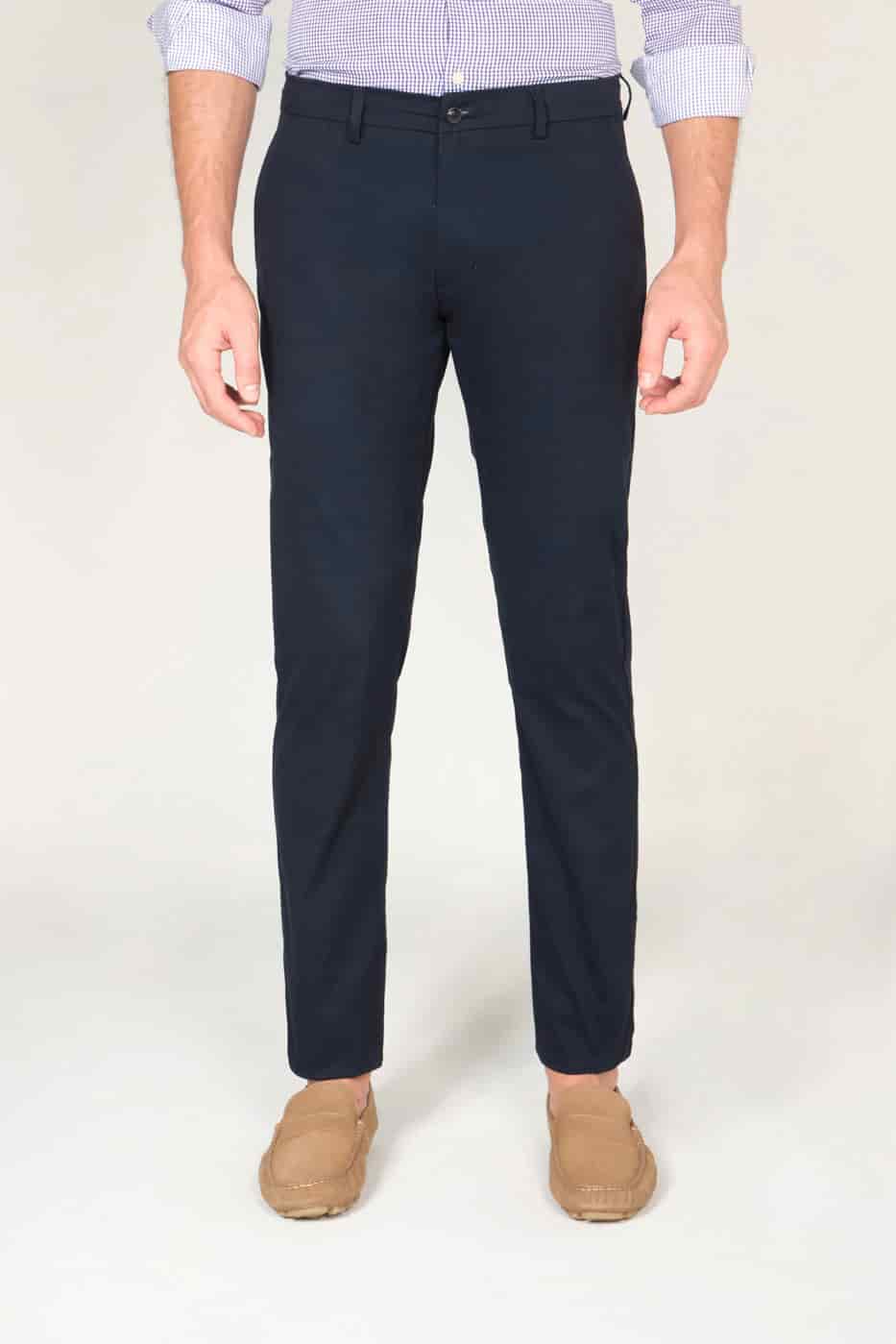 Pantalón Slim Fit Dril Azul Navy - miniatura 1